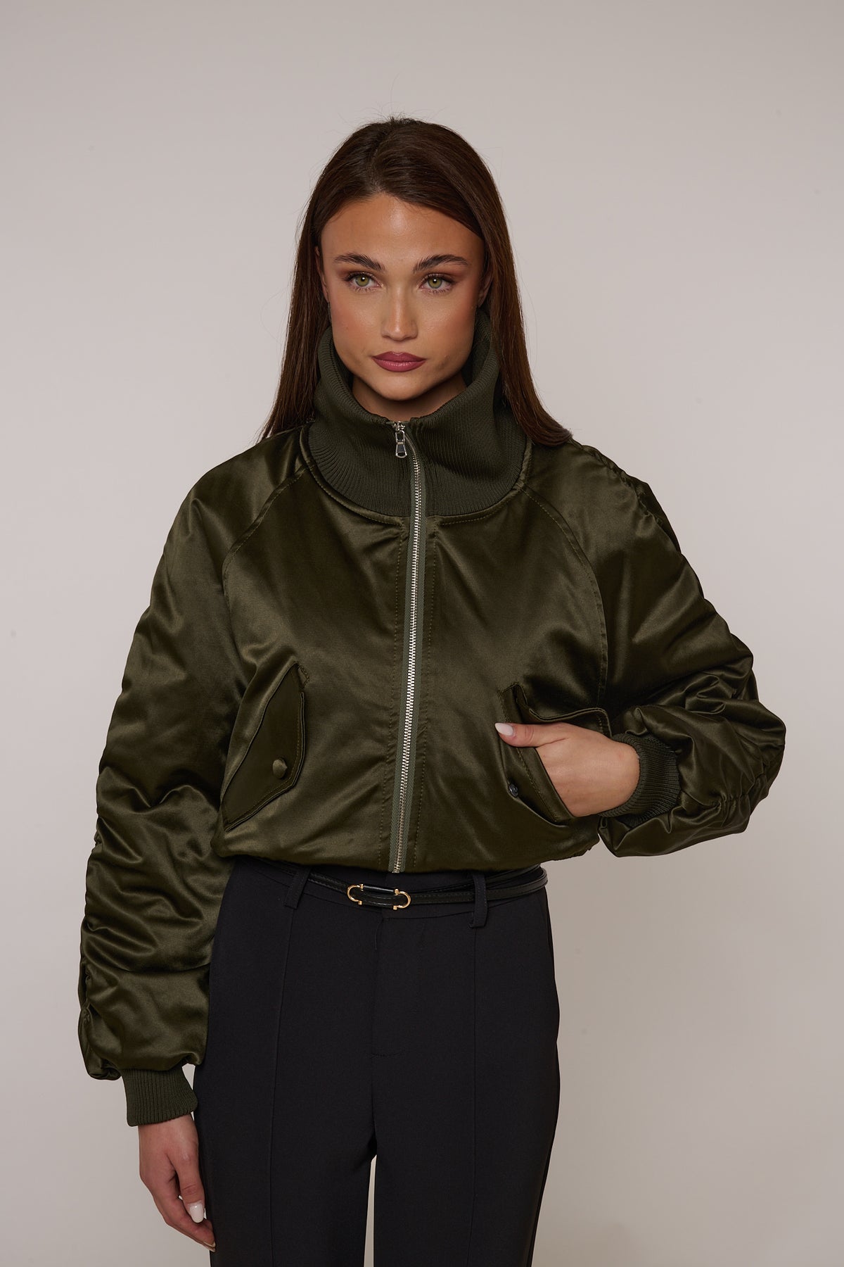 Bomber ‘SATIN’ By Lumina Verde Militare
