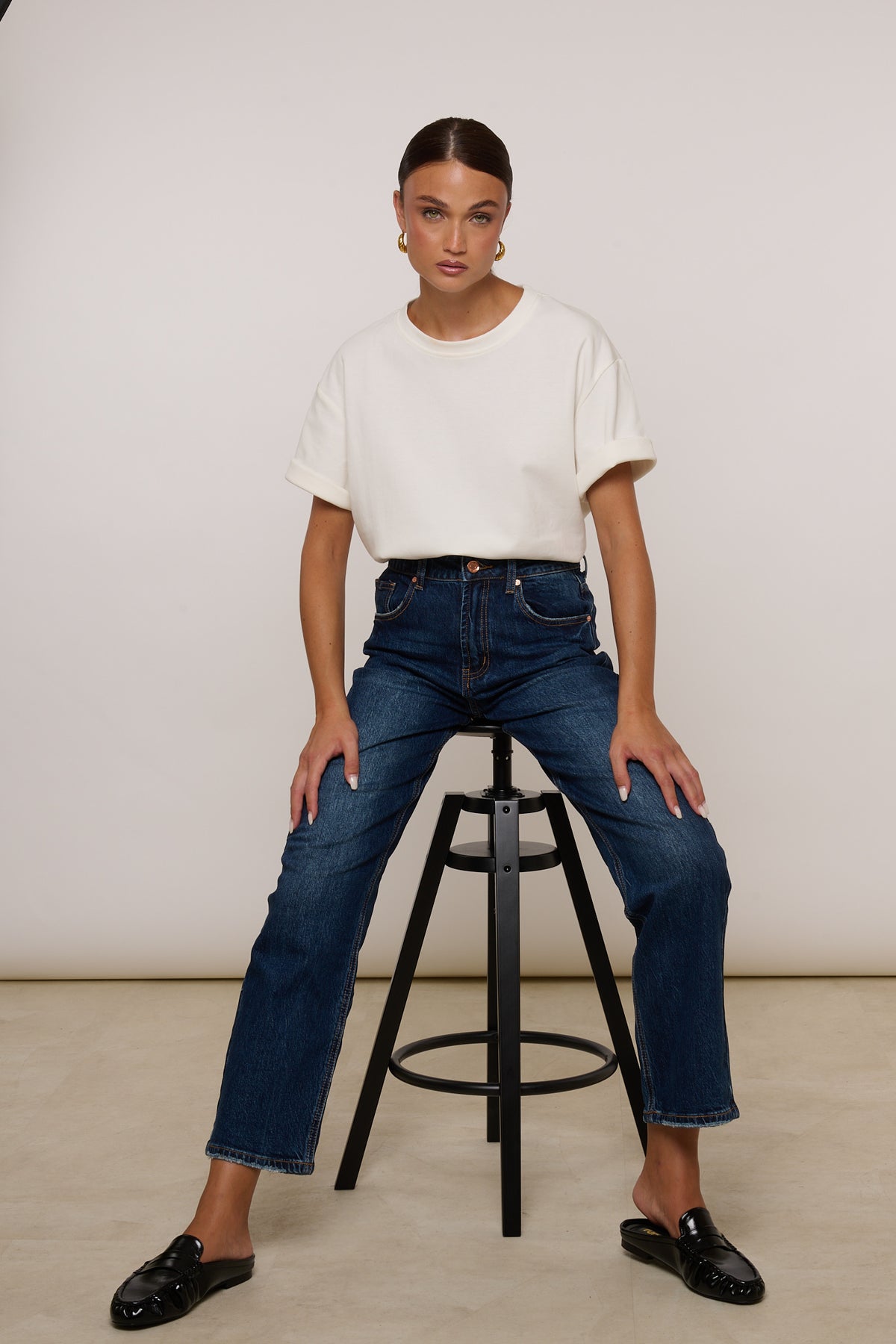 Jeans ‘GAMBA DRITTA’ Denim Scuro