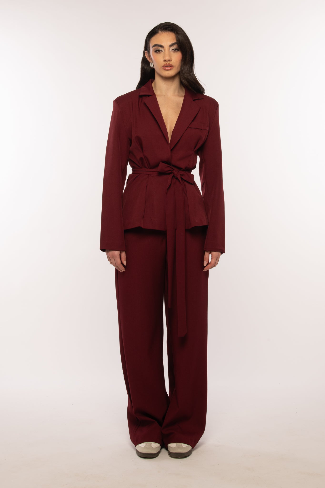 Tailleur ‘CINTURA’ Bordeaux