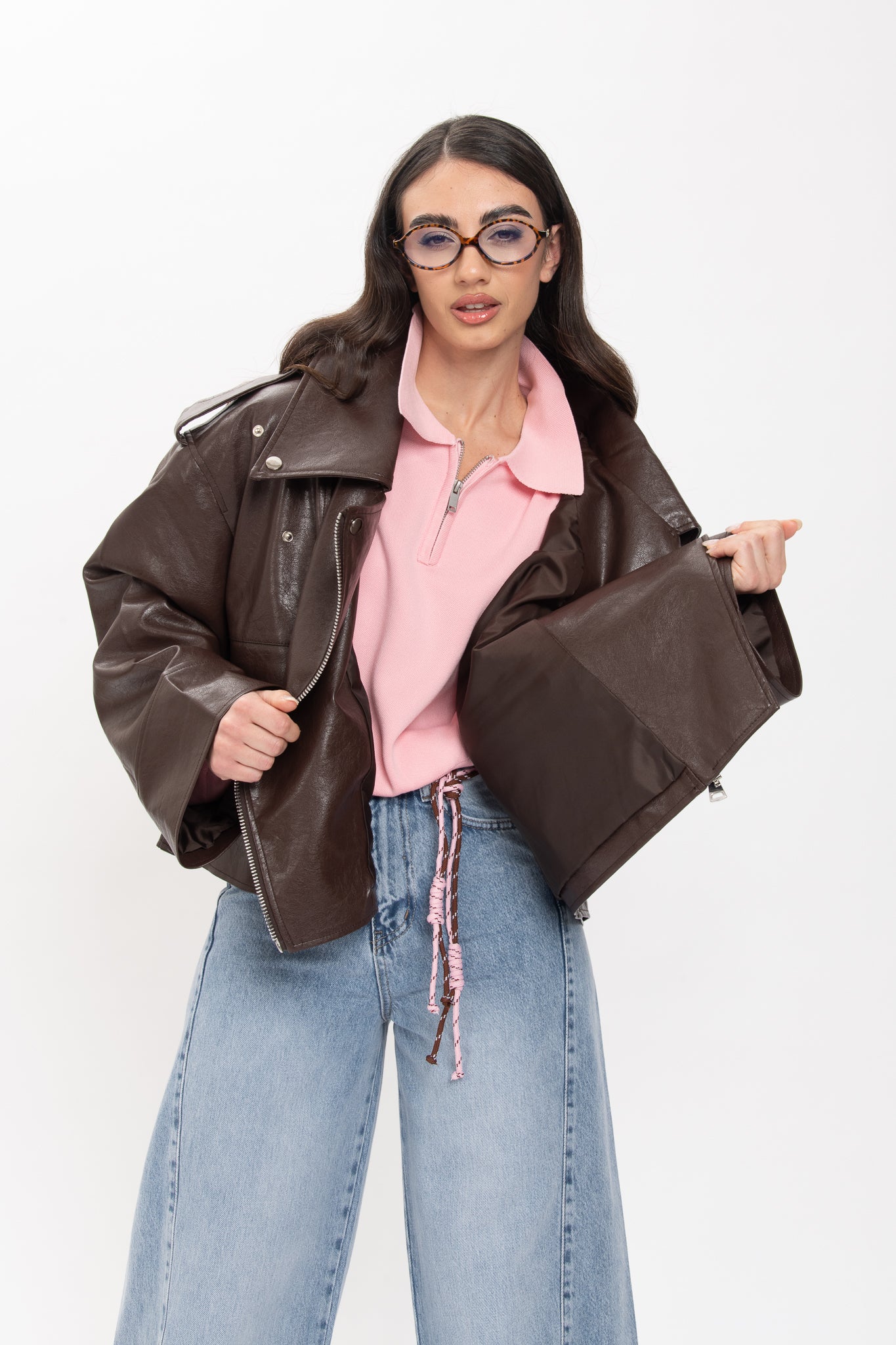 Chiodo ‘OVER SIZE ’ Cacao