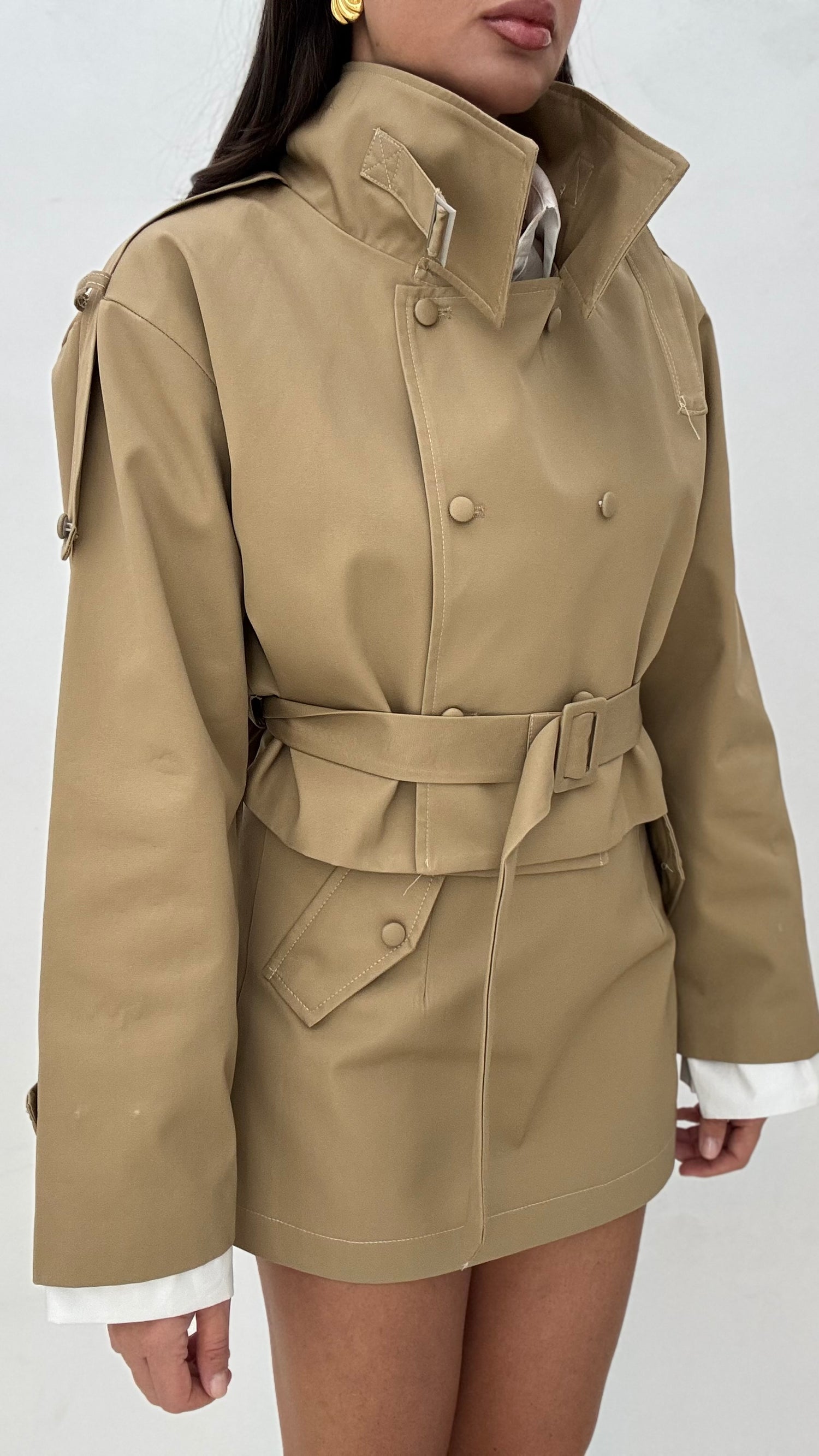 Coordinato ‘TRENCH+GONNA’ Camel