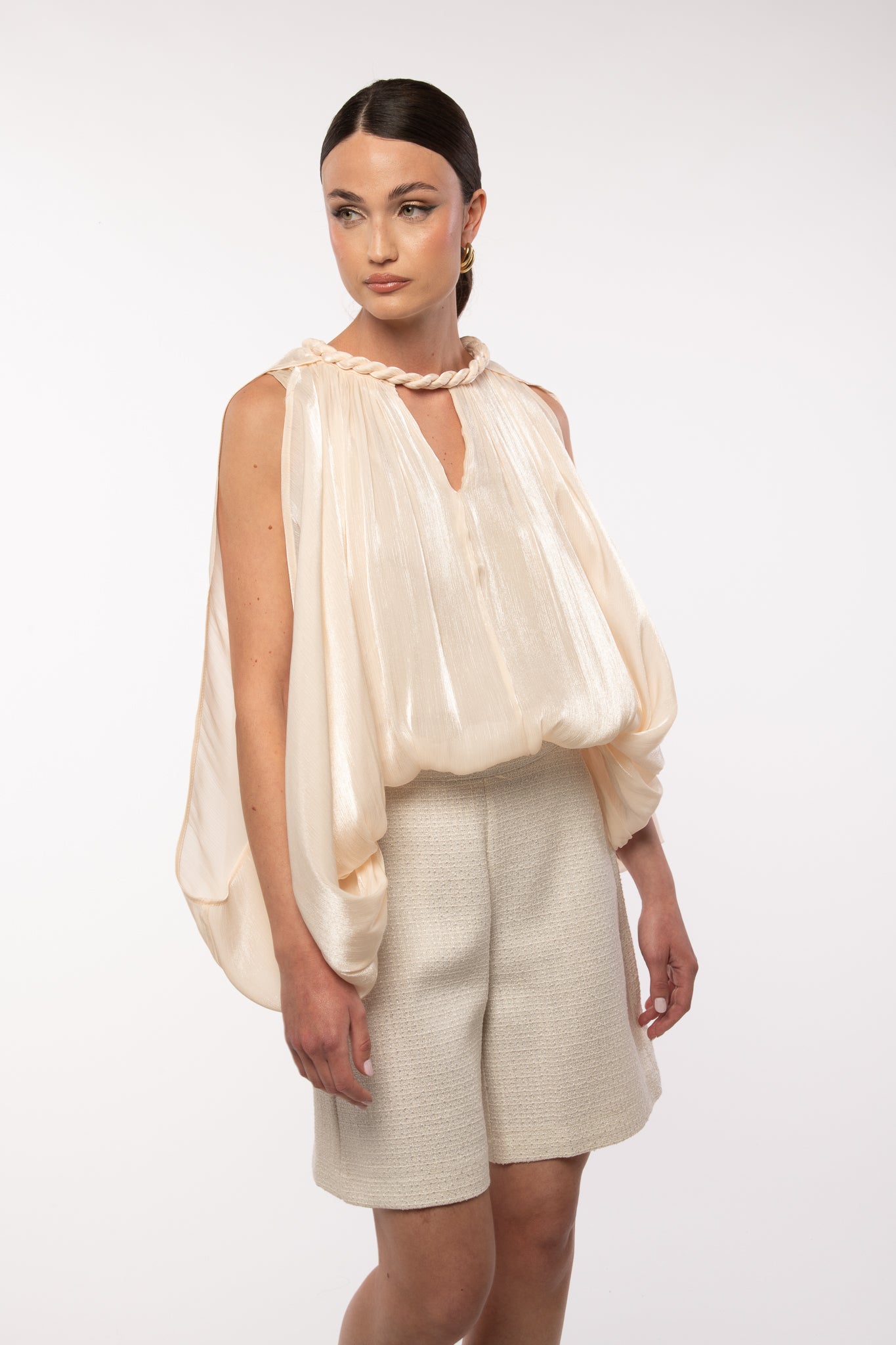 Blusa ‘TRECCIA’ Apricot