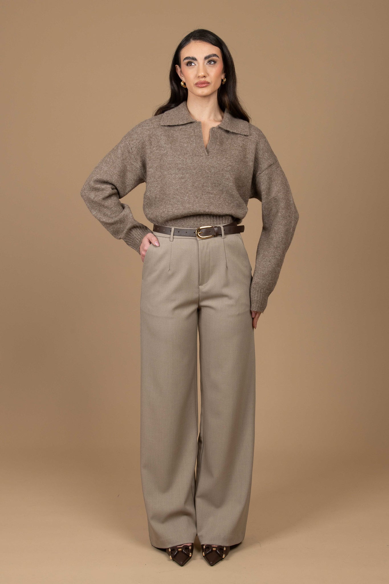 Pantalone ‘AMOUR’ Fango