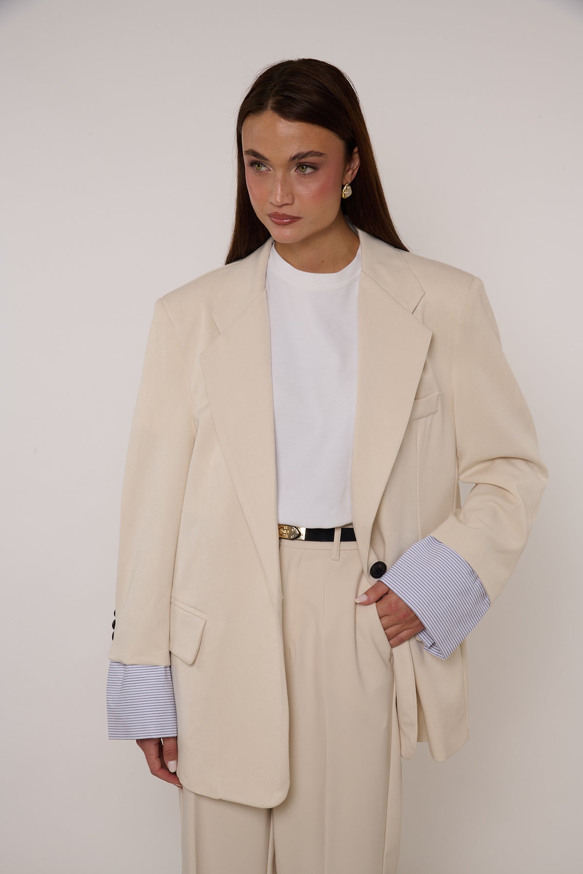 Blazer ‘FINTA CAMICIA’ By Lumina Panna