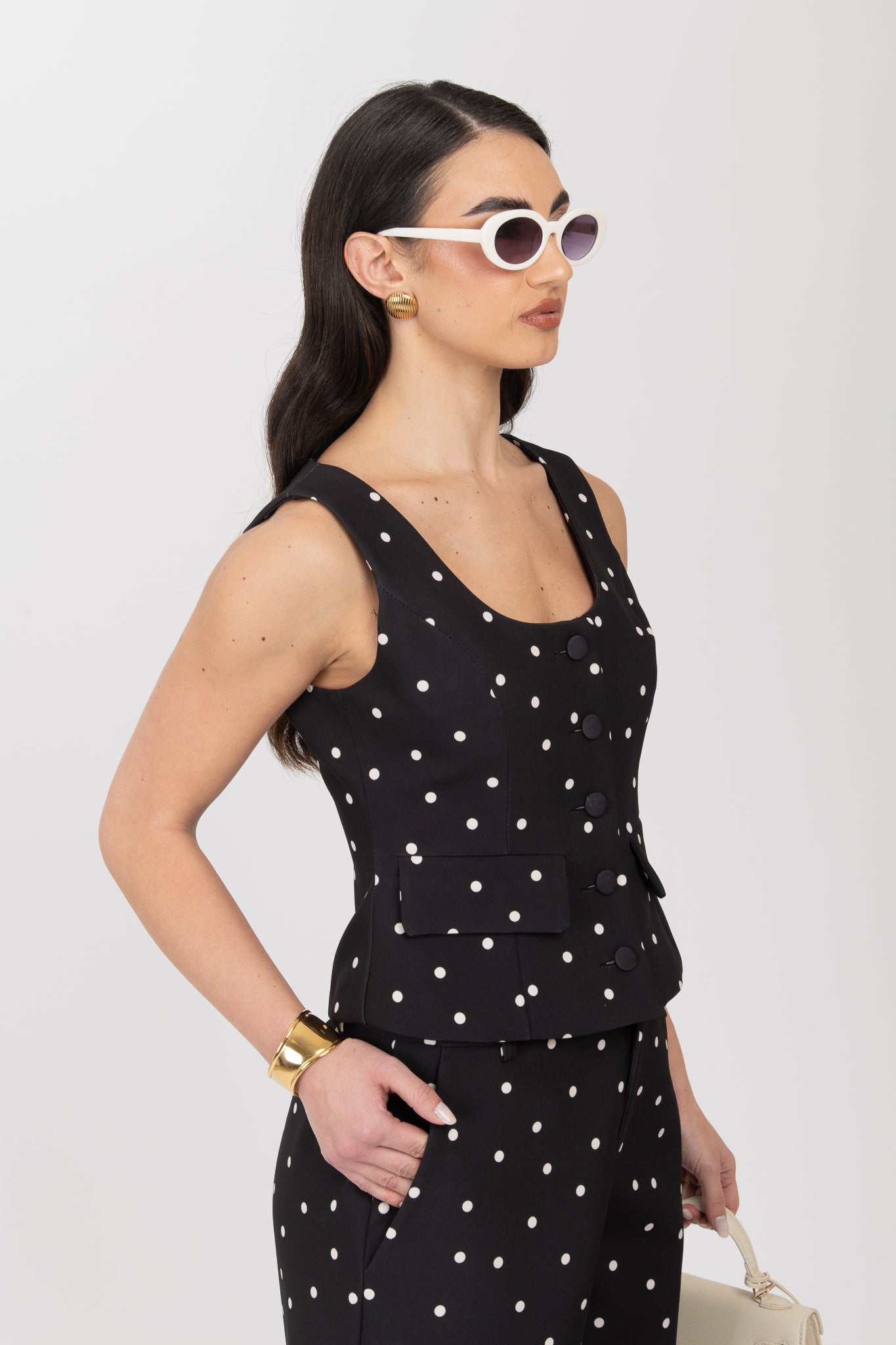 Gilet ‘POIS BY LUMINA’ Nero