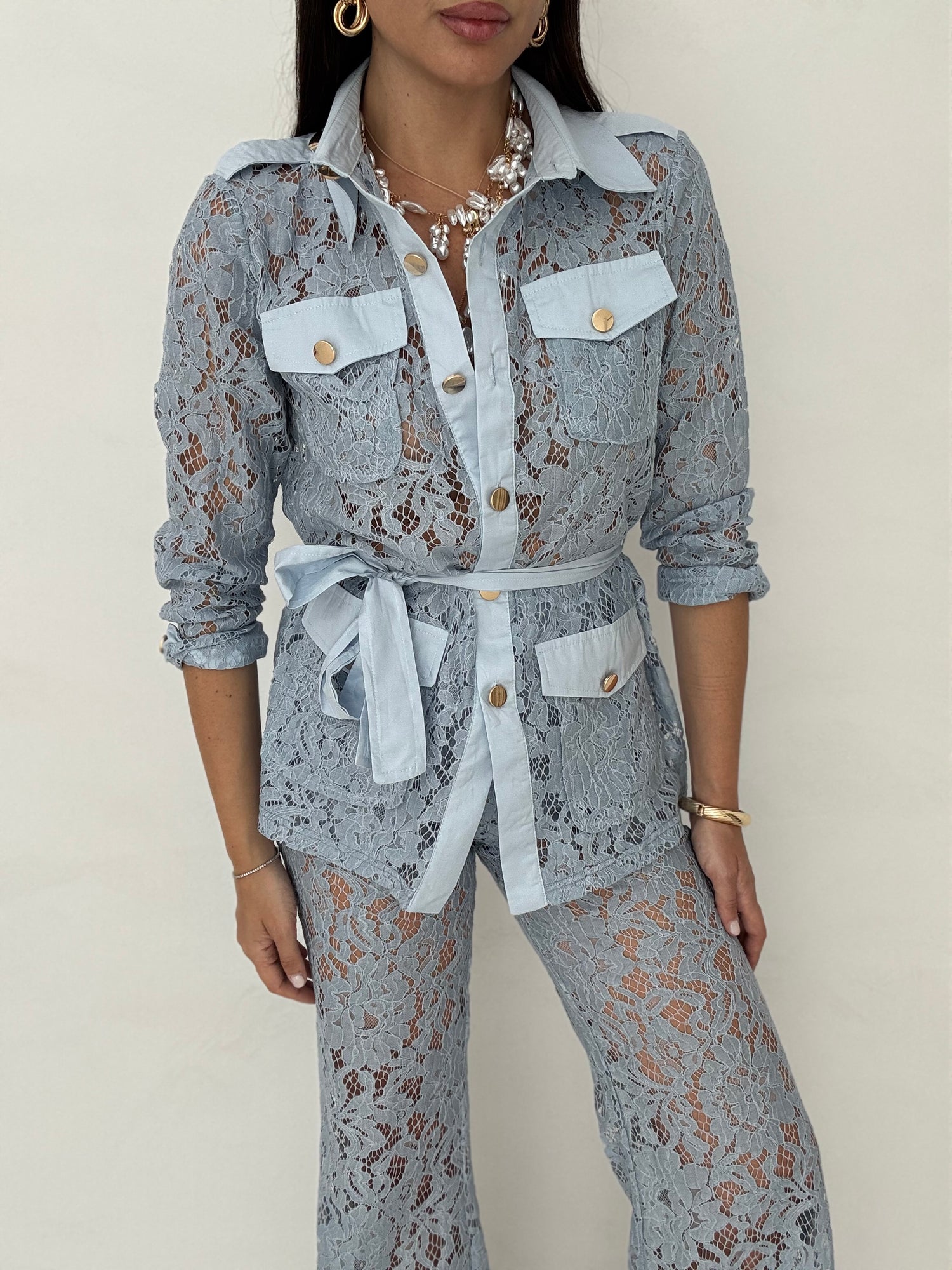 Coordinato ‘PIZZO BEST SELLER’ Azzurro