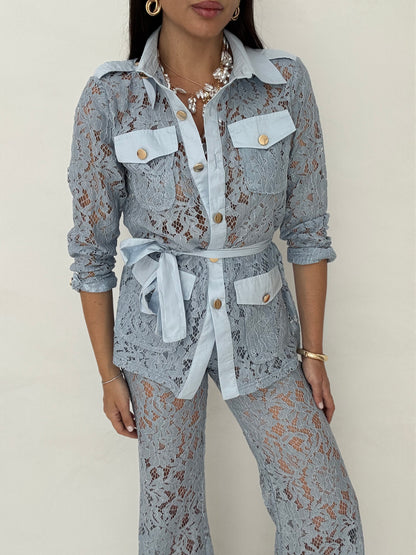 Coordinato ‘PIZZO BEST SELLER’ Azzurro