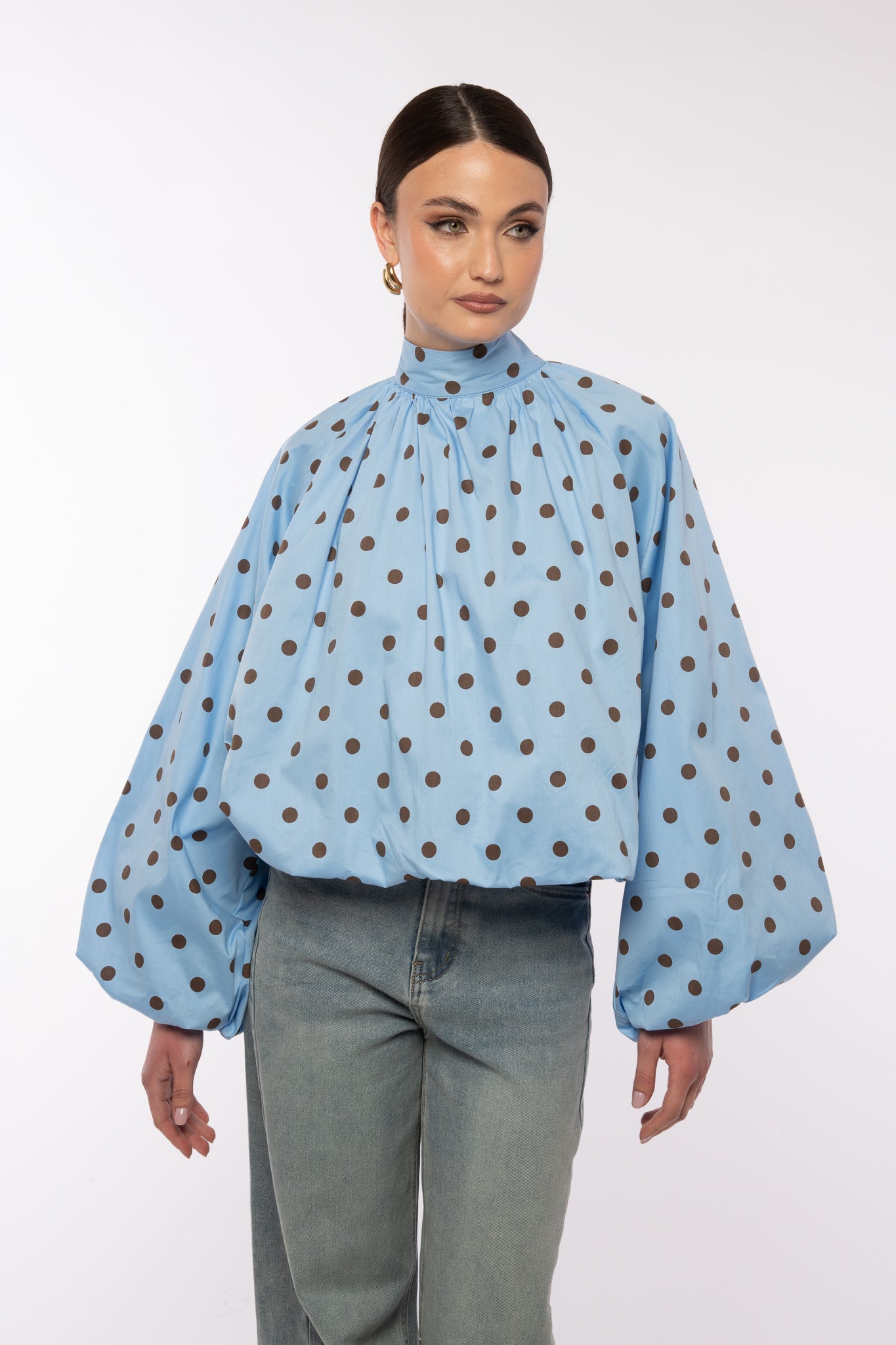 Blusa ‘POIS’ Azzurra