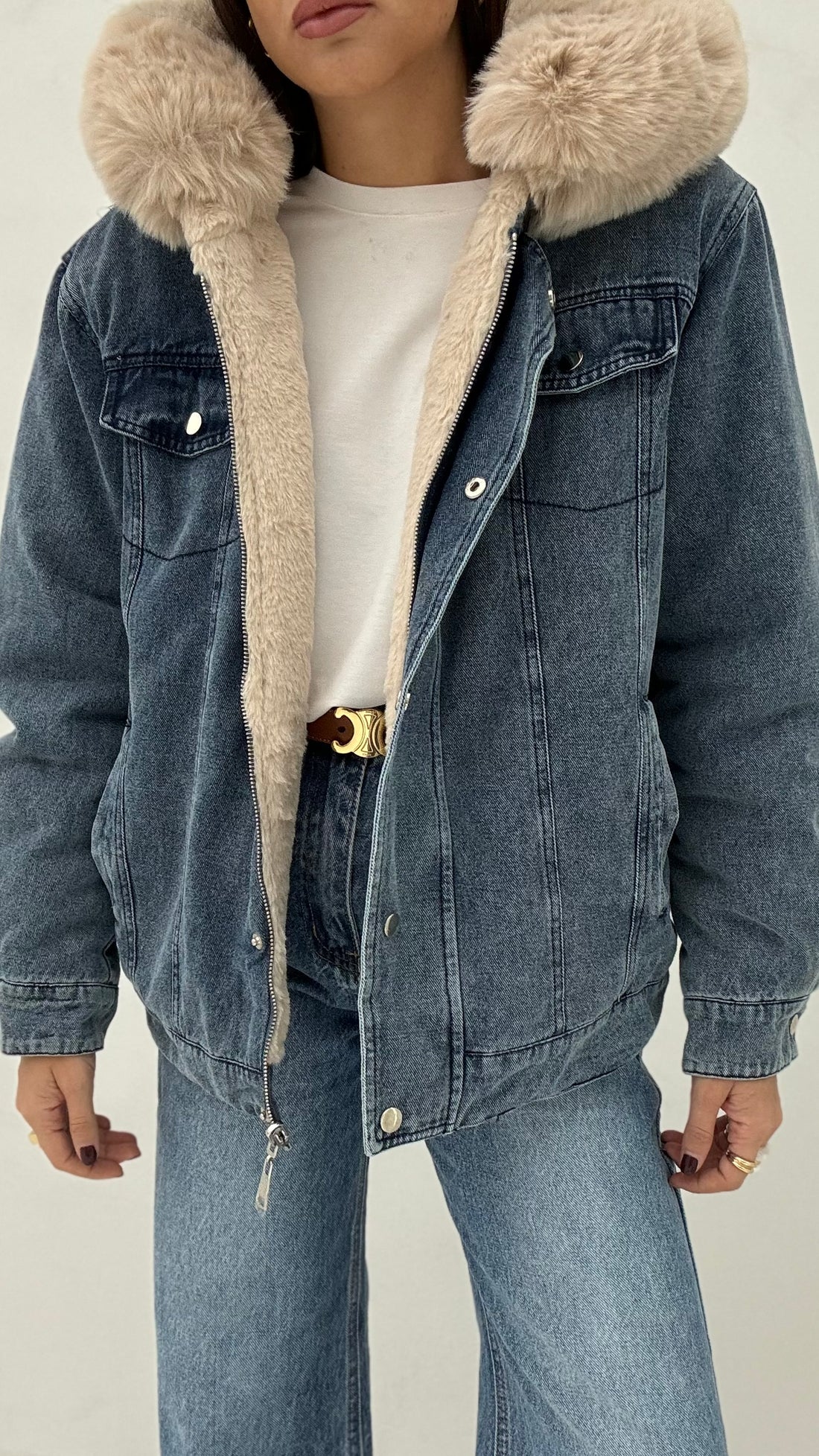 Bomber ‘DOUBLE’ in denim