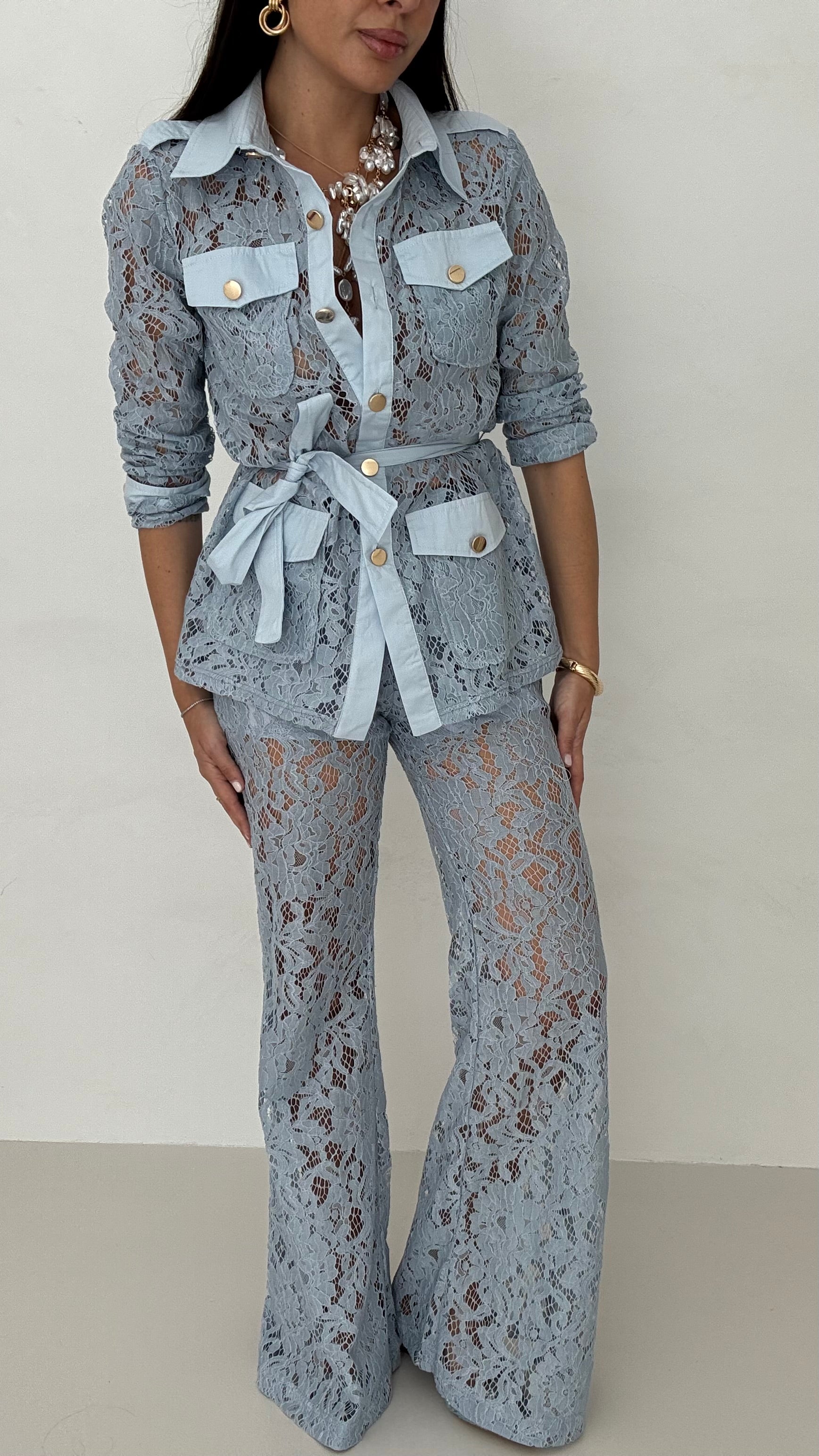 Coordinato ‘PIZZO BEST SELLER’ Azzurro