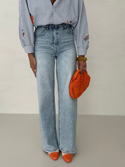 Jeans ‘TELA RIGIDA’ Denim Chiaro