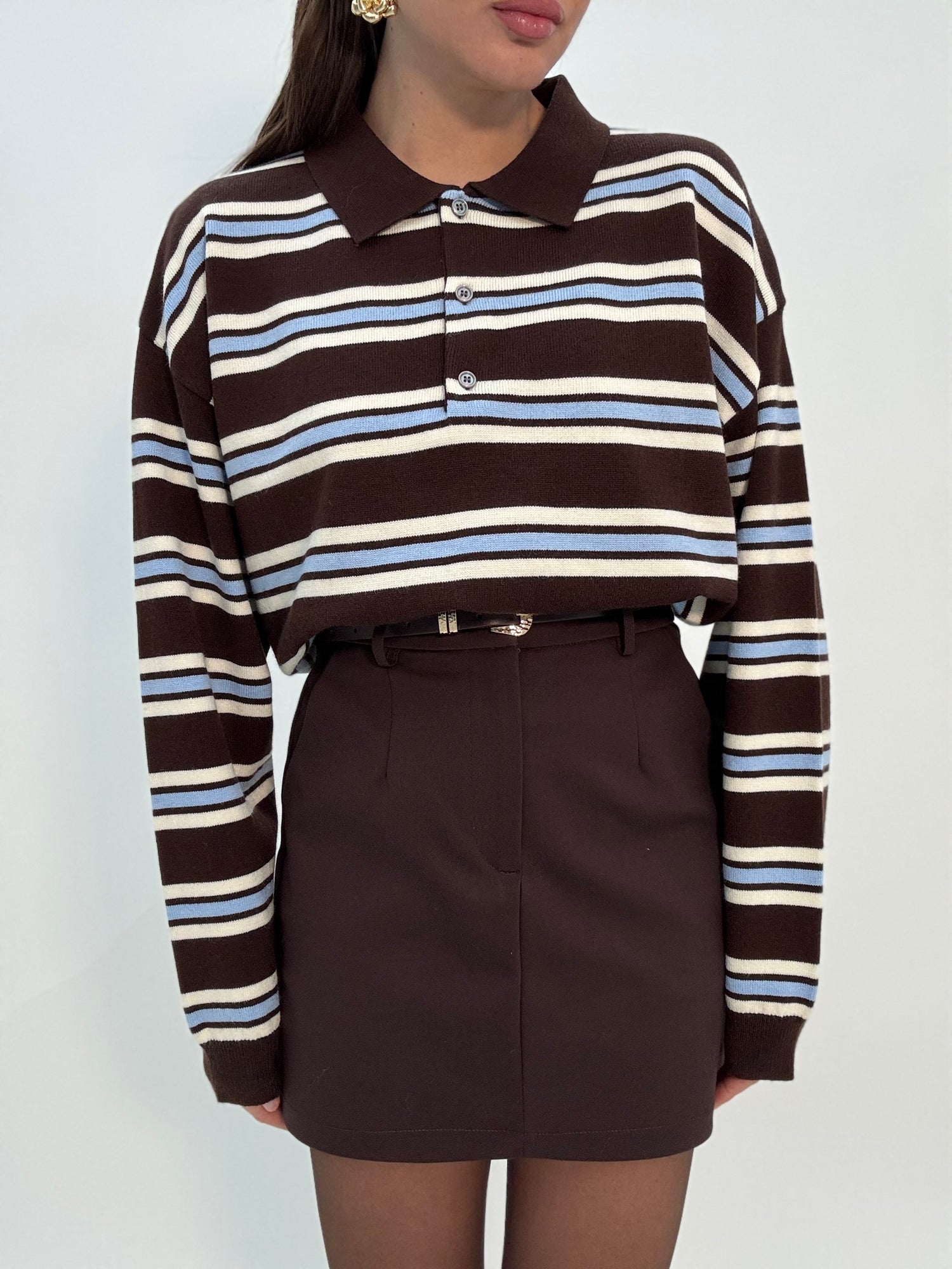 Gonna ‘MINI’ con cinturino Cacao