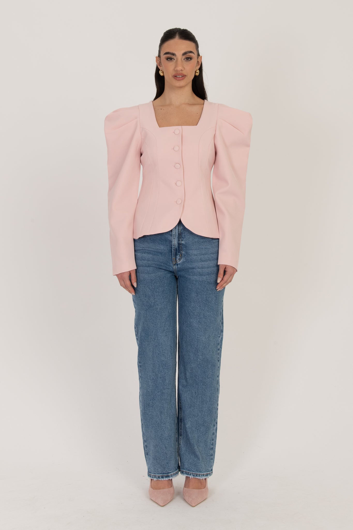 Jeans ‘GAMBA DRITTA’ Denim Medio