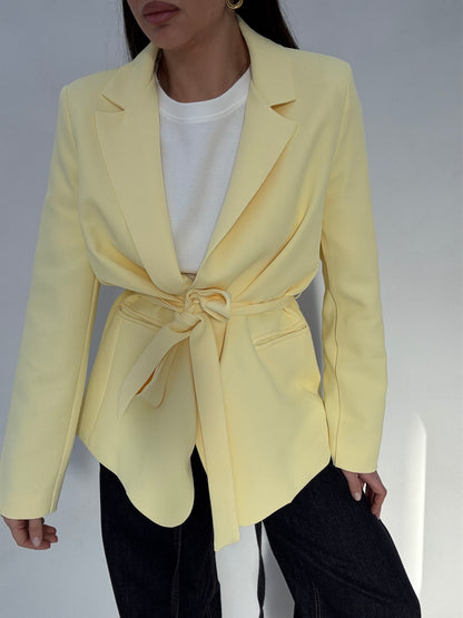 Blazer ‘CINTURA BY LUMINA’ Giallo