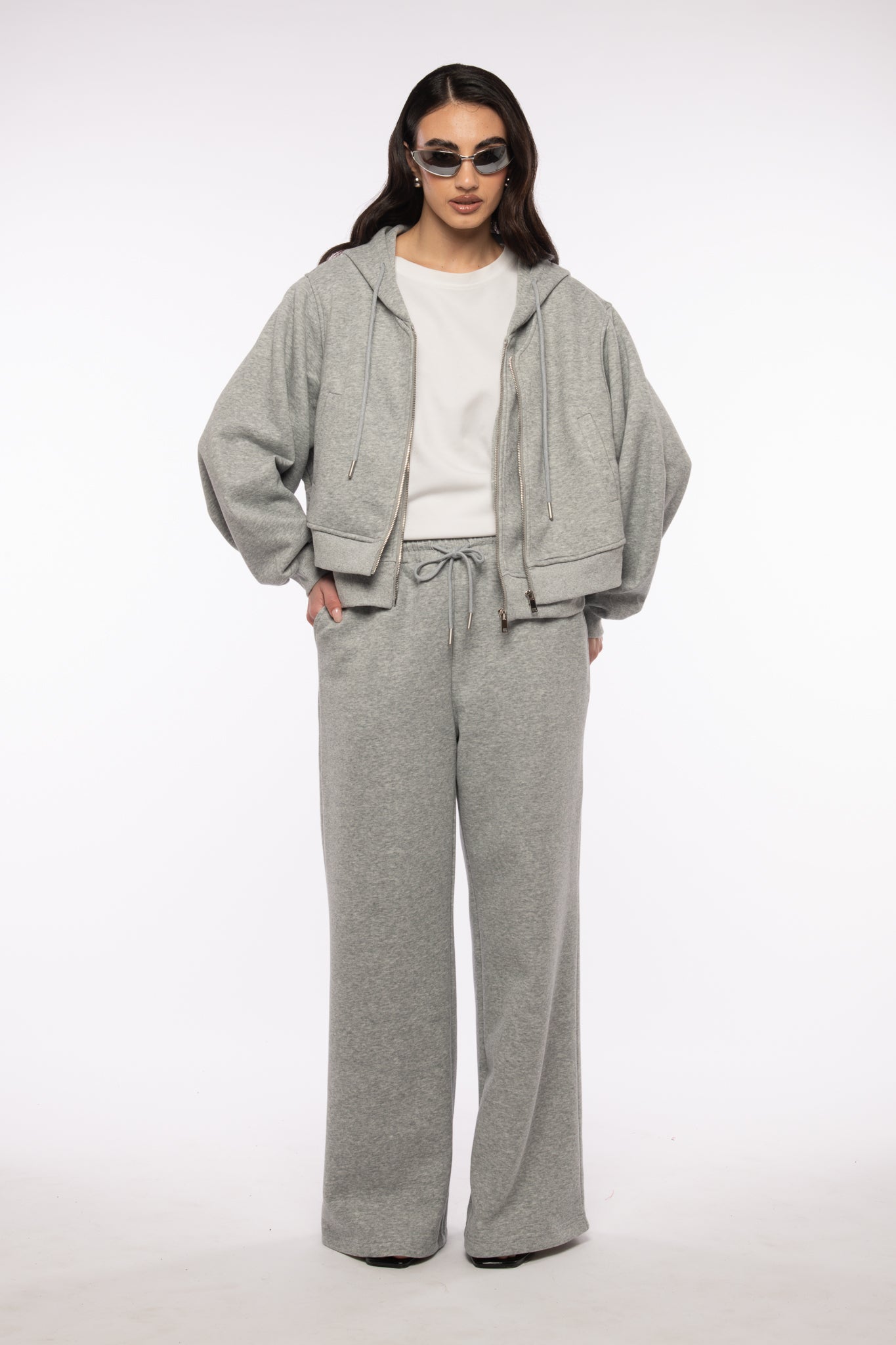 Coordinato Tuta ‘DOUBLE’ 70% COTONE Grigio