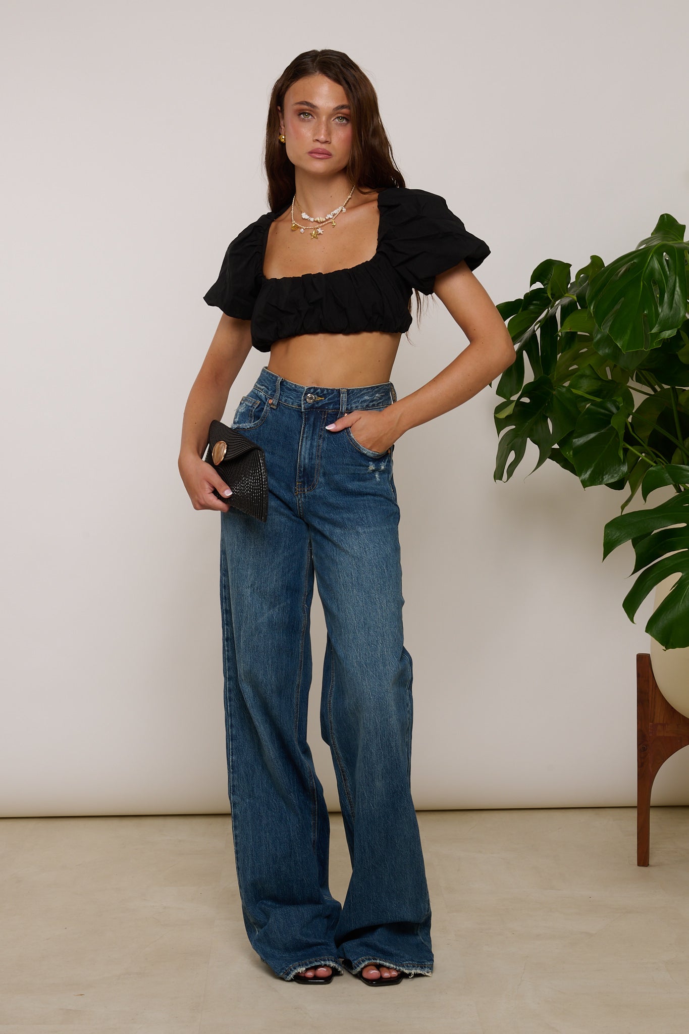 JEANS ‘EXTRA WIDE LEG’ Denim Scuro