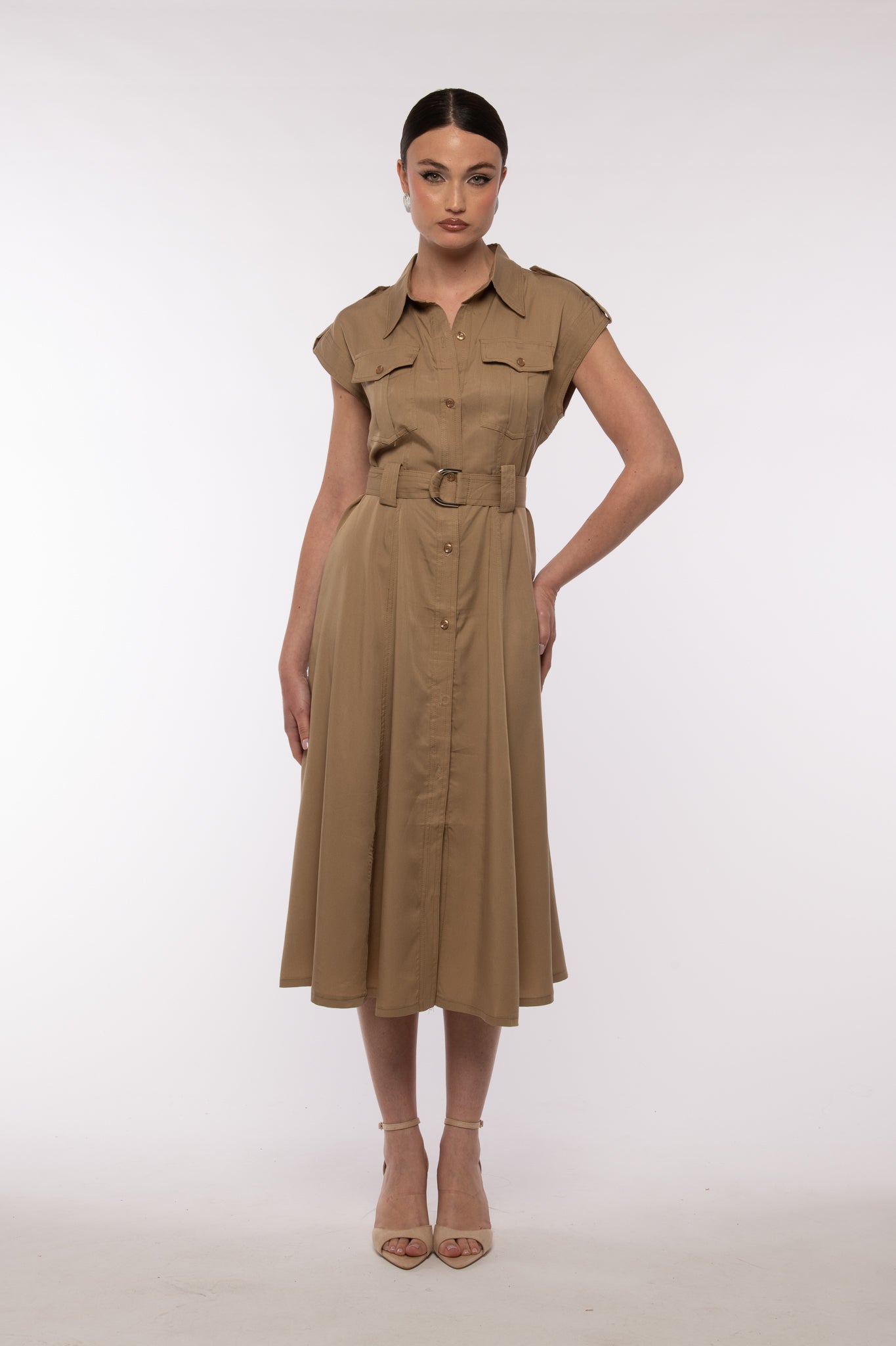 Abito ‘CON CINTURA’ Camel