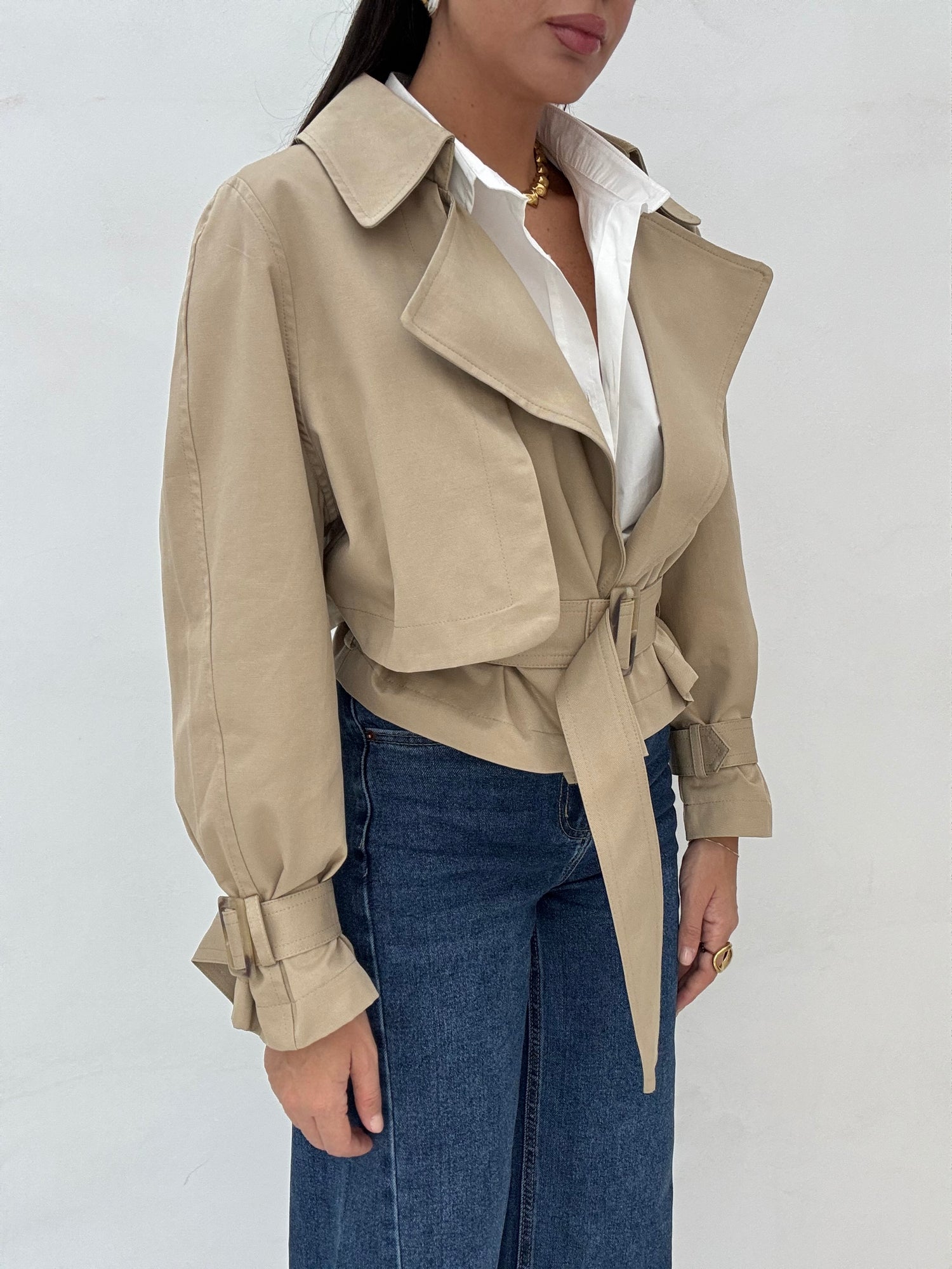 Trench ‘55% COTONE’ Camel
