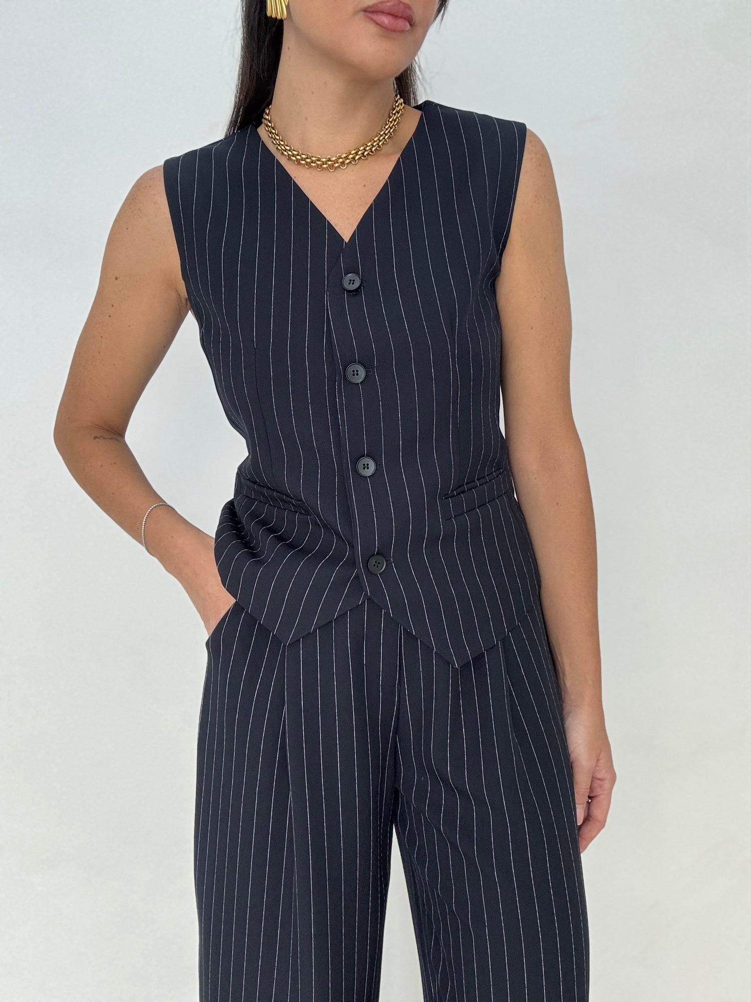 Coordinato ‘GESSATO’ Blu Notte