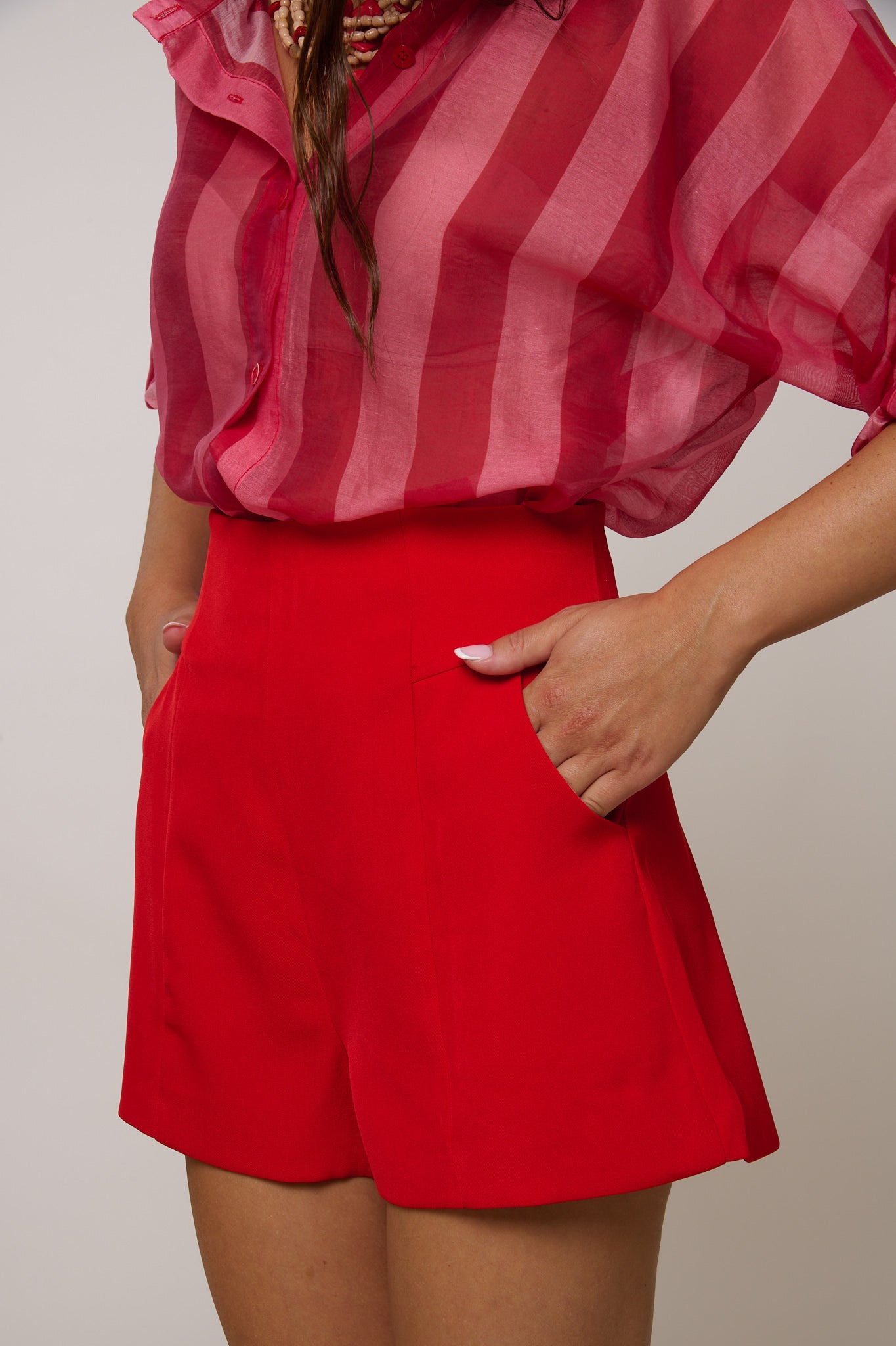 Pantaloncino ‘STRUTTURATO’ Rosso
