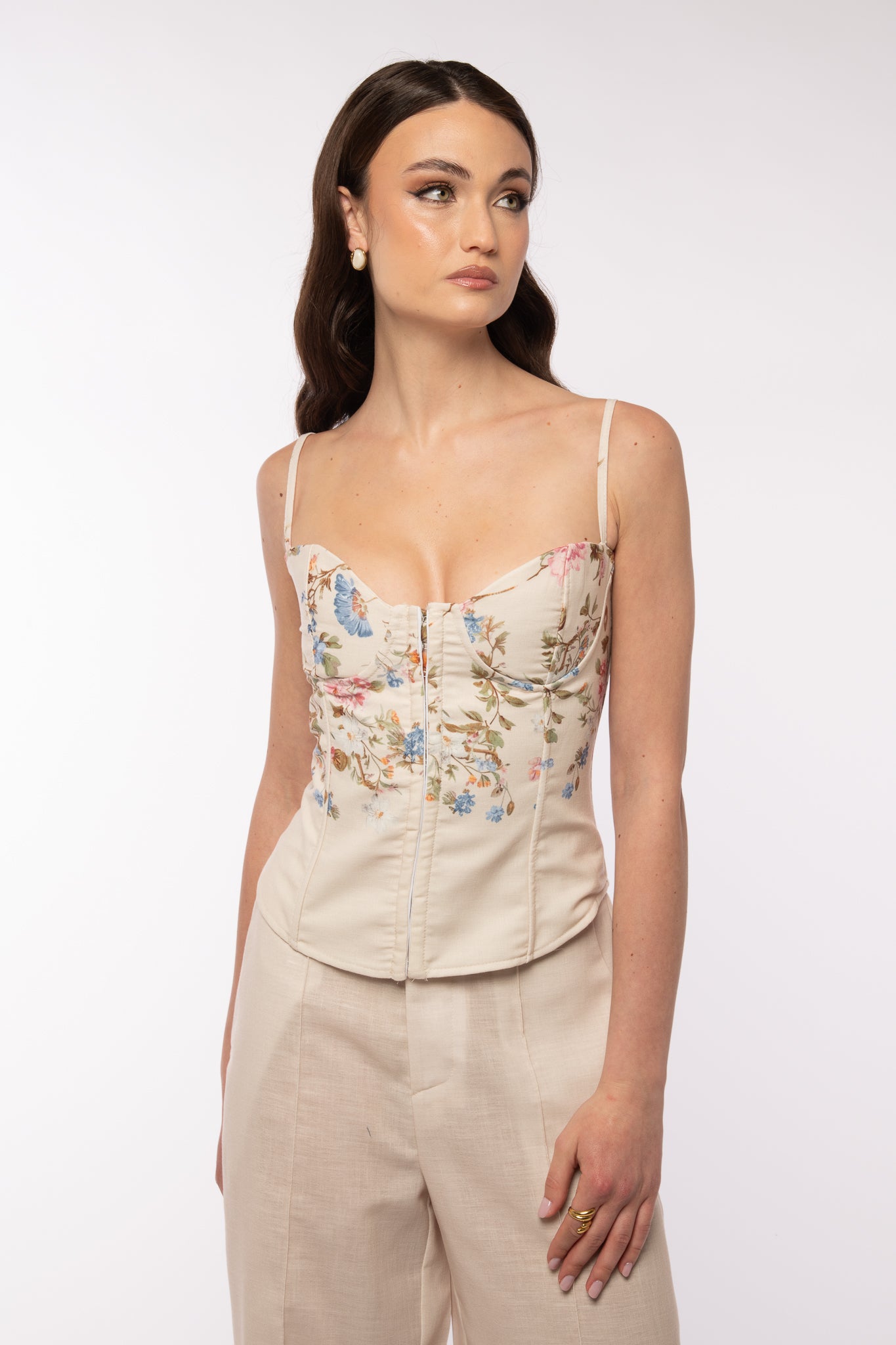 Corpetto ‘FIORI’ By Lumina Panna