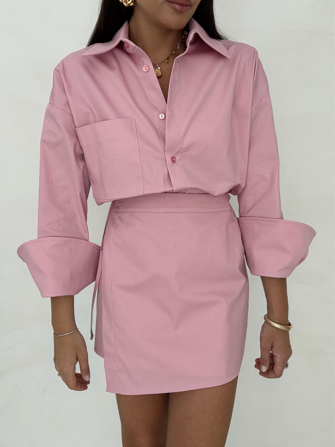 Gonna portafoglio ‘55%LINO’ 3&amp;33 Rosa