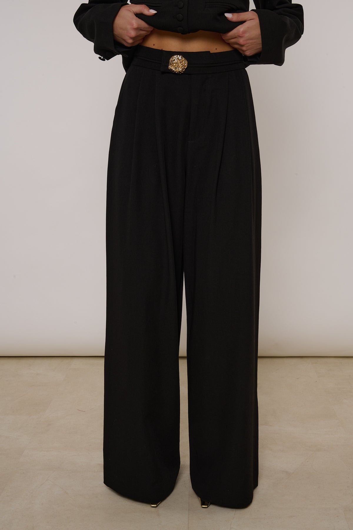 Pantalone ‘BOTTONE ORO’ By Lumina Nero