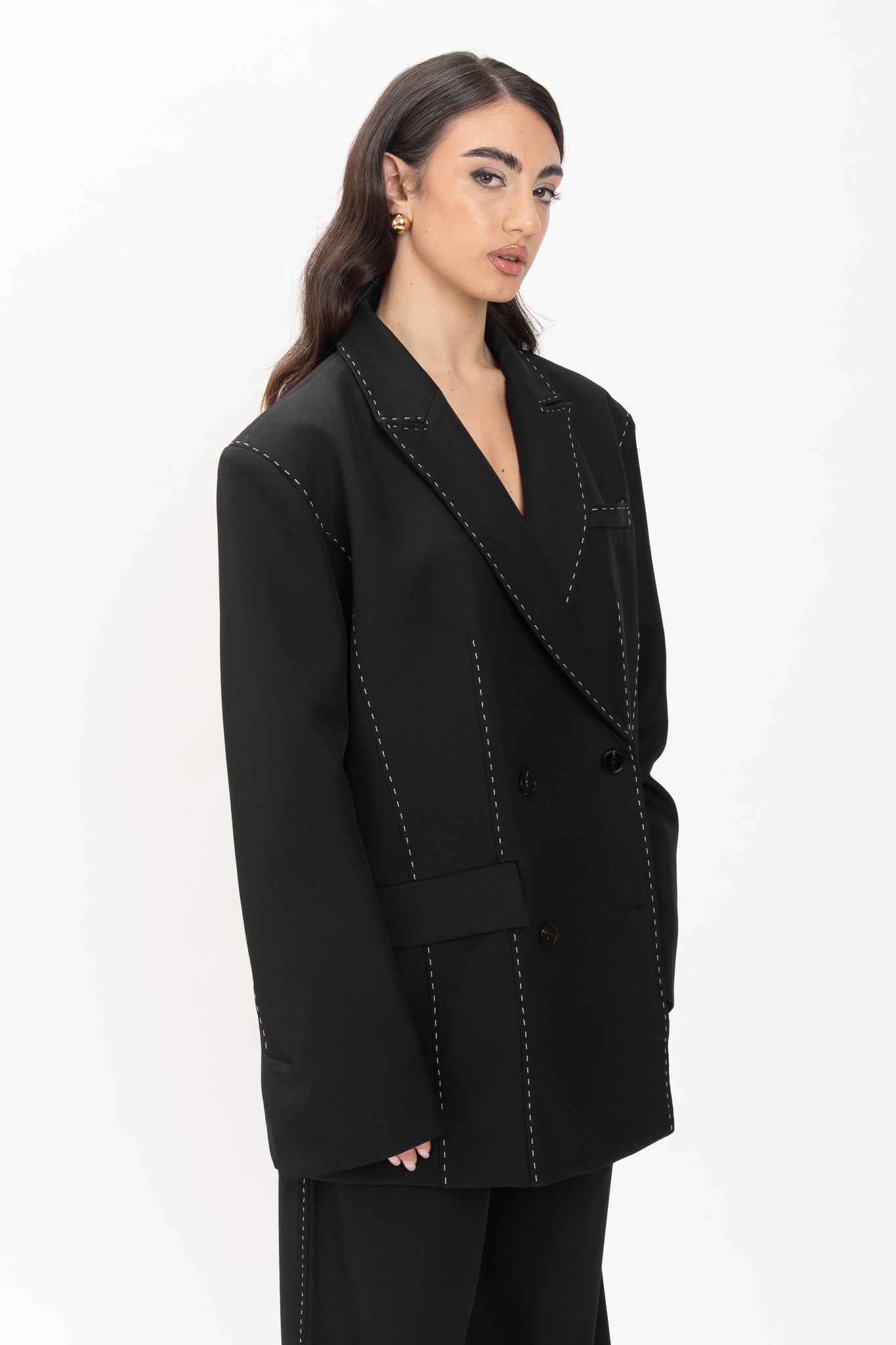 Tailleur ‘CUCITURE IN CONTRASTO’ Nero