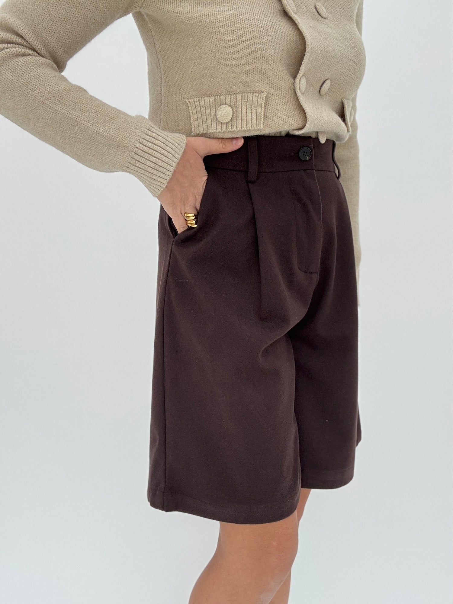 Bermuda ‘IN PANNO’ Con Pence Cacao