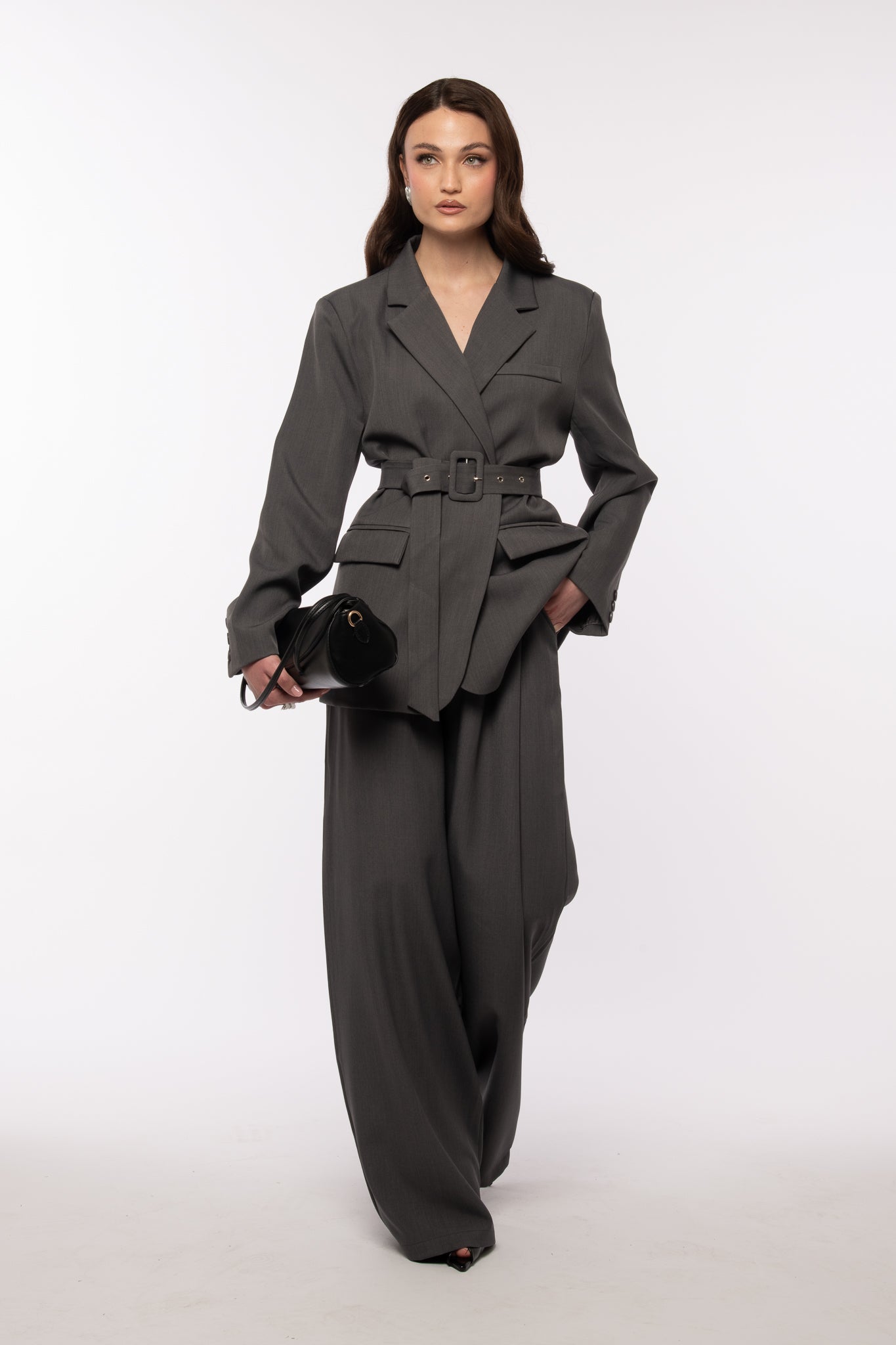 Tailleur ‘CON CINTURA’ Grigio