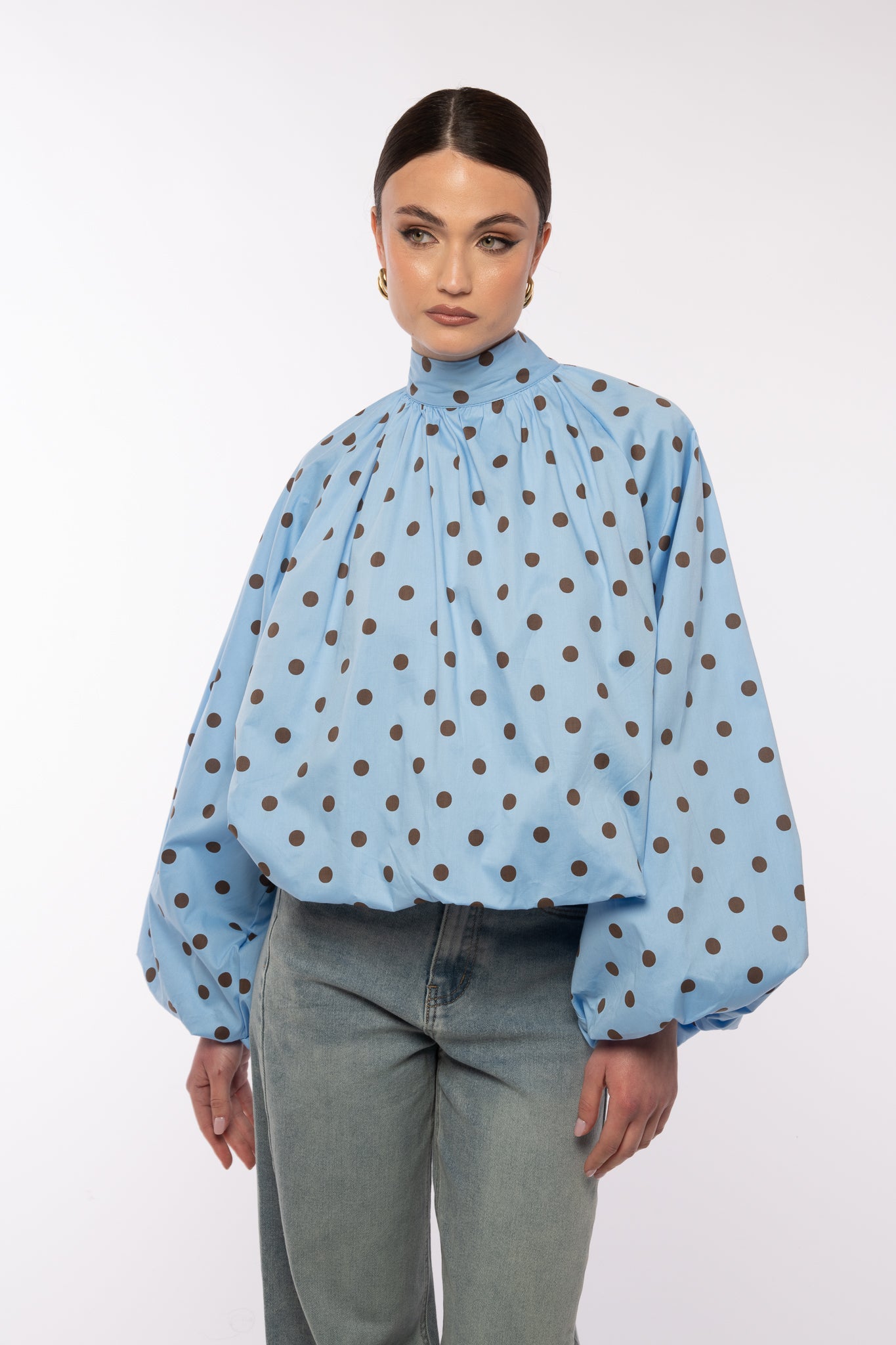 Blusa ‘POIS’ Azzurra