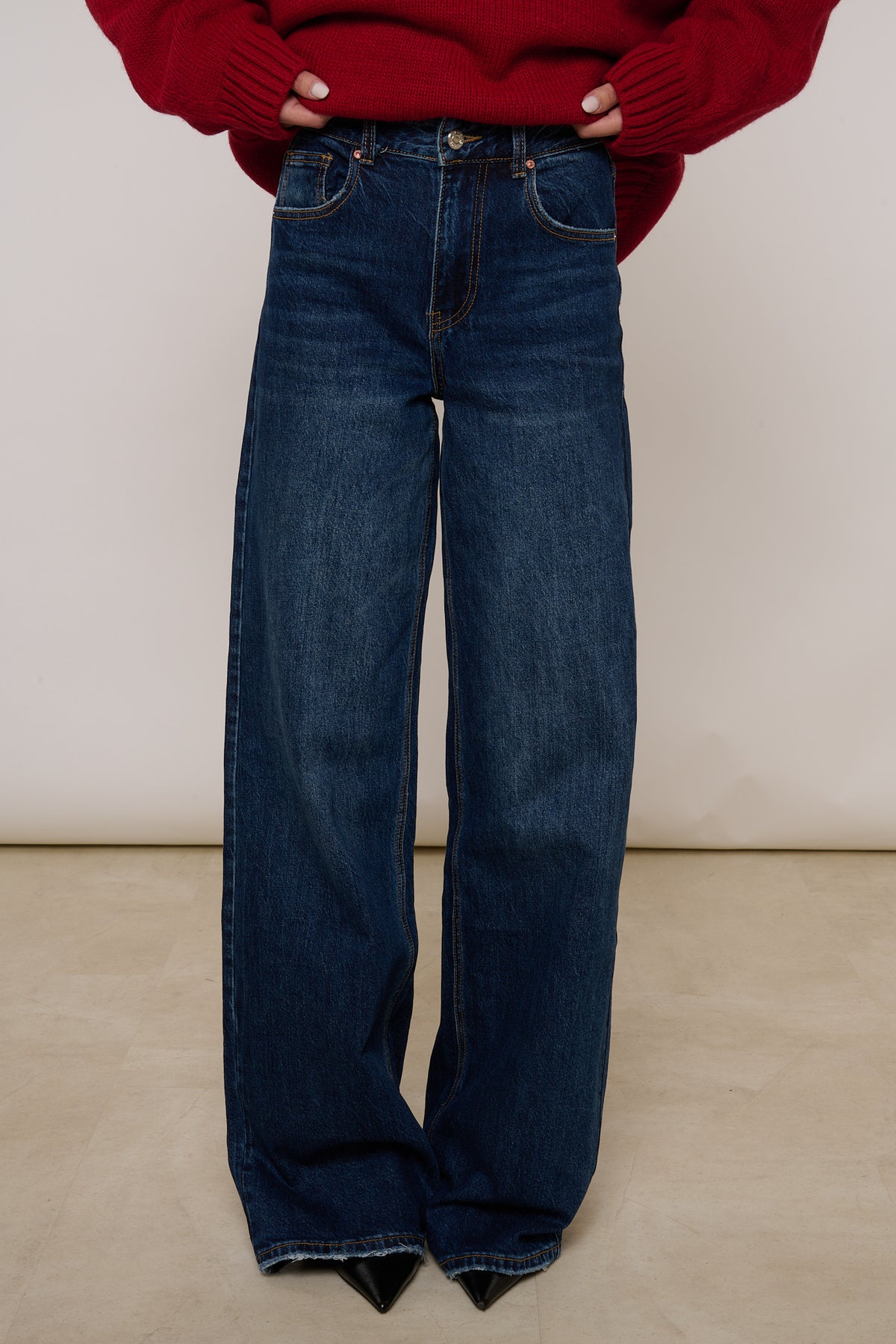 JEANS ‘WIDE LEG’ Denim Scuro