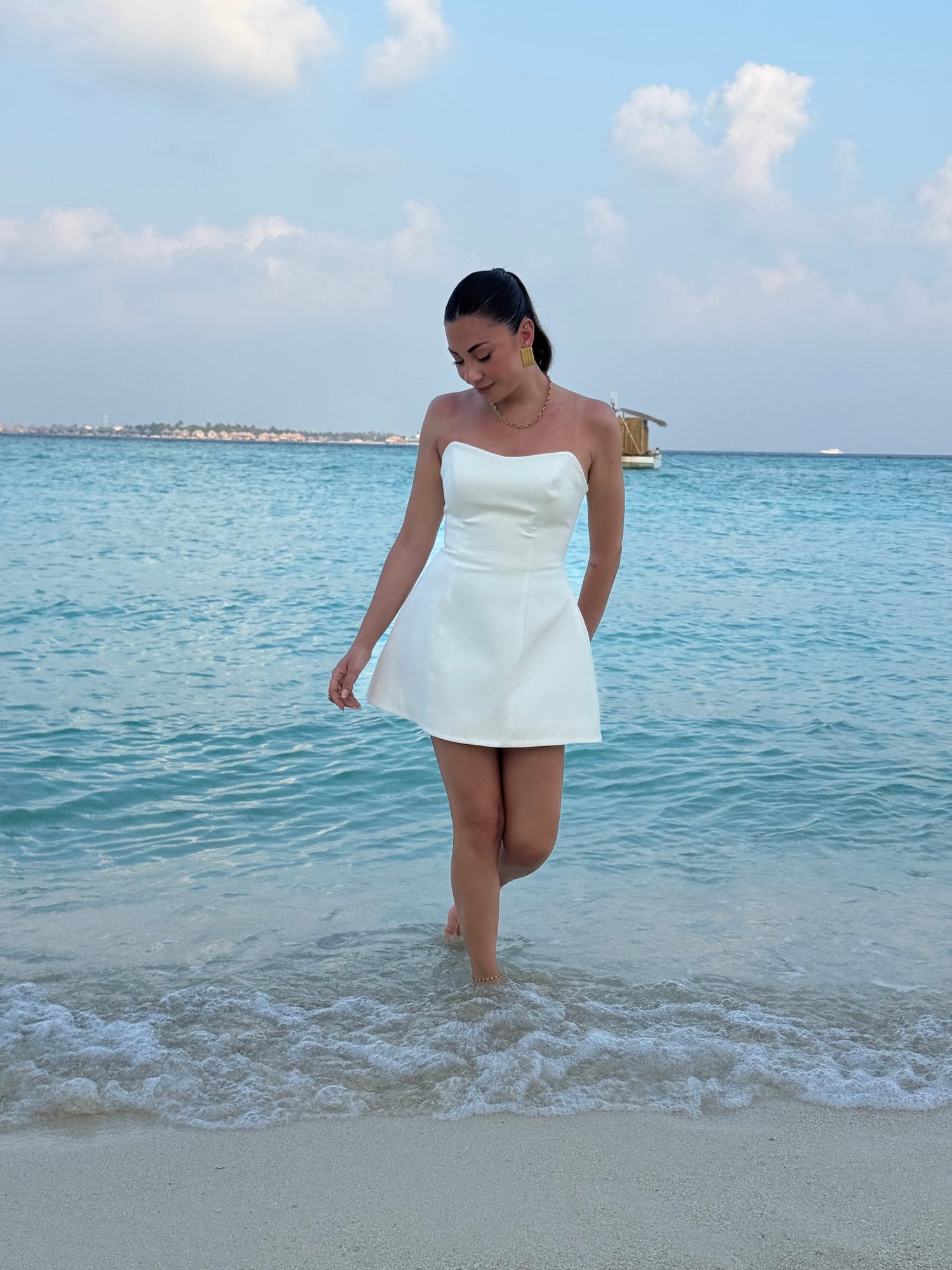 Abito ‘LUNARIS 3&33’ Panna