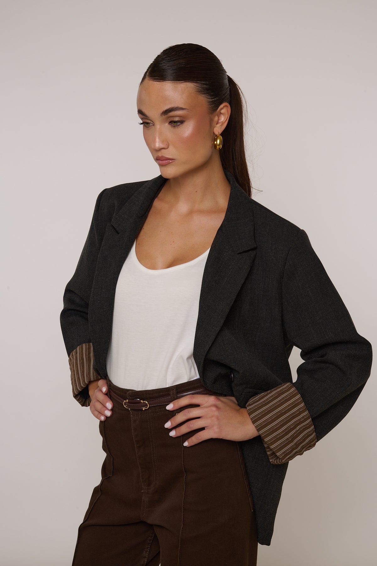 Blazer ‘80% COTONE’ Grigio