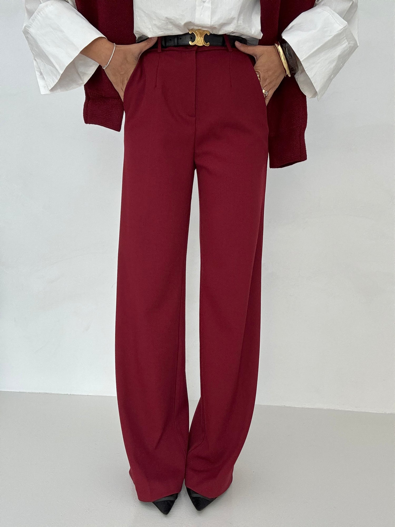 Pantalone ‘AMOUR’ Bordeaux