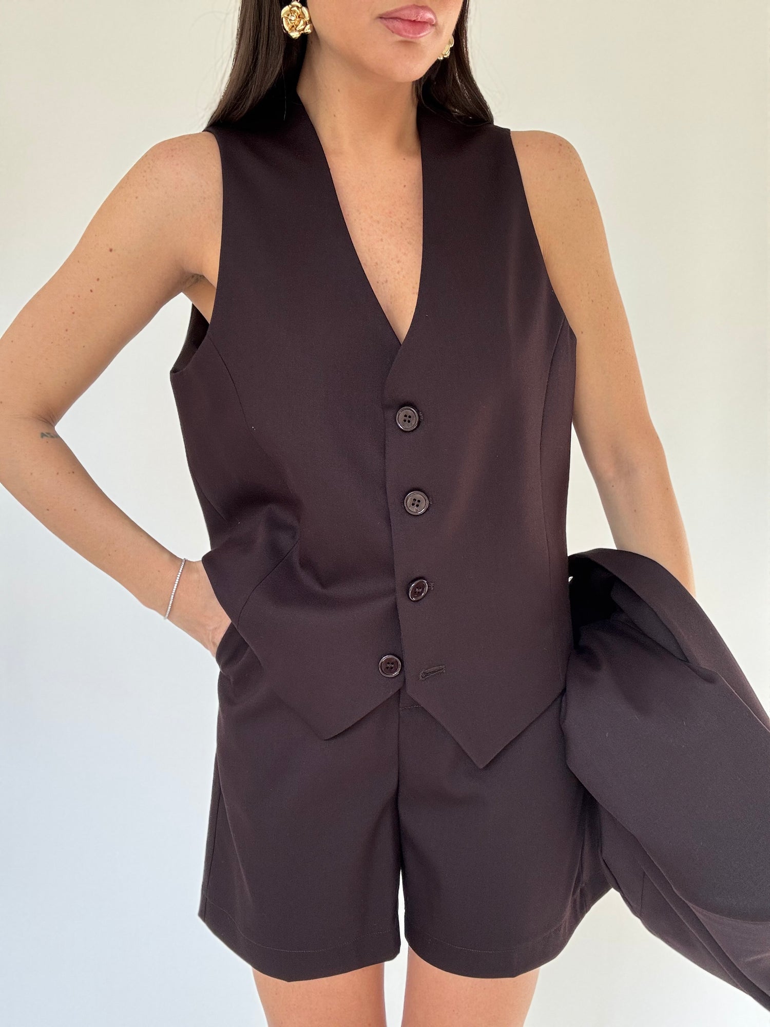 Gilet ‘ICONIC 3&33’ Cacao Scuro