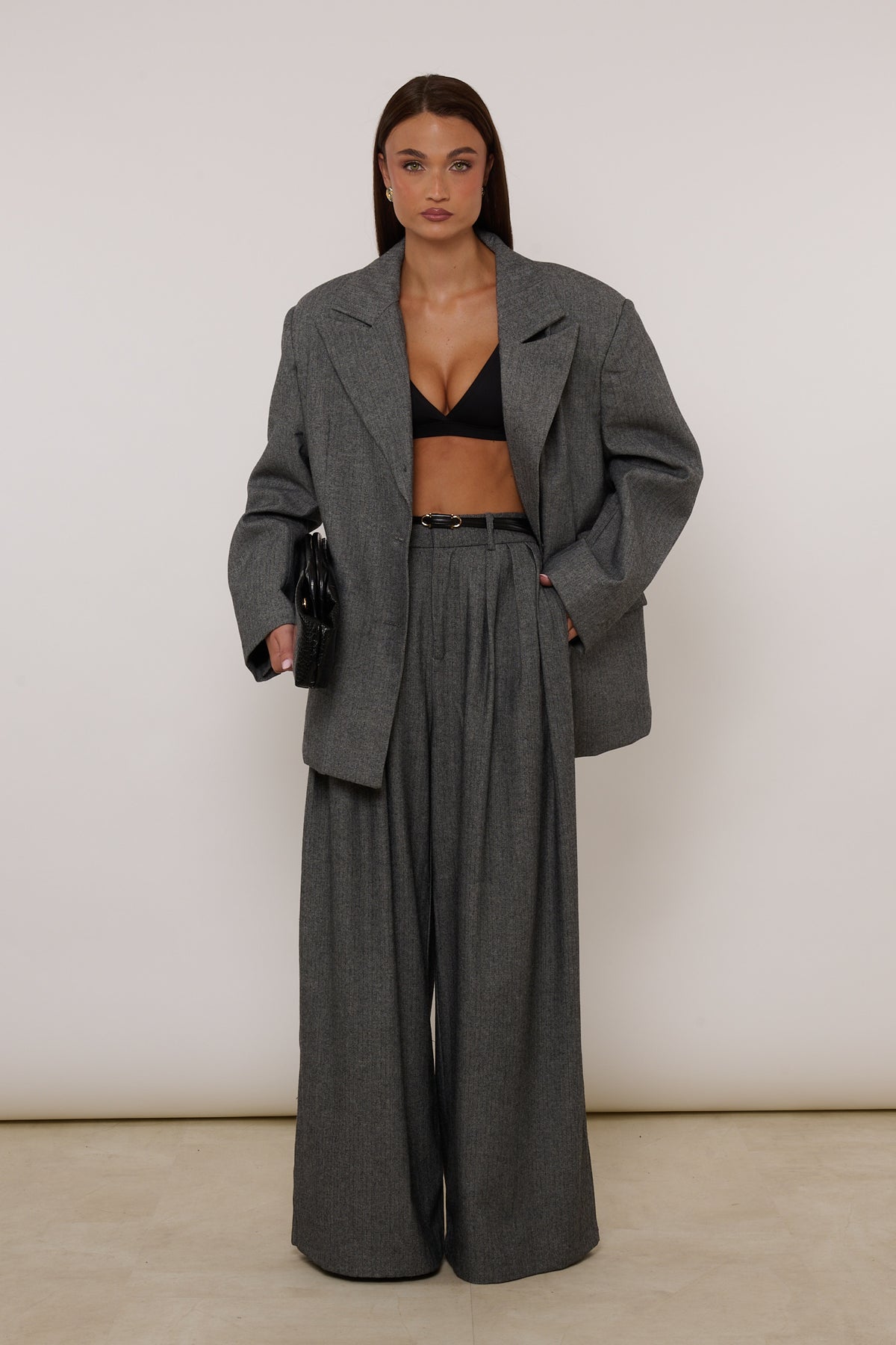 Tailleur ‘30% LANA’ Spigato Nero