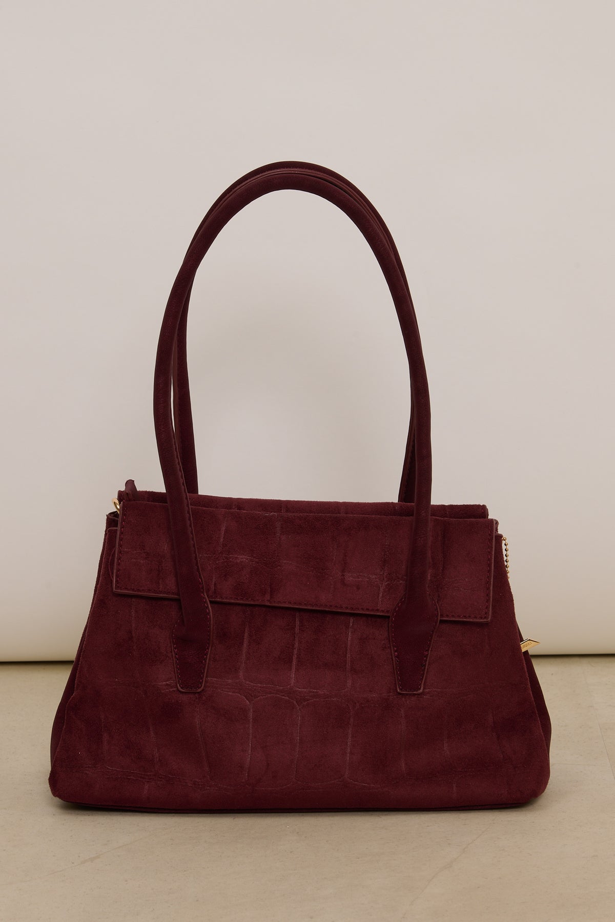 Borsa ‘SUEDE’ Pitonata Bordeaux