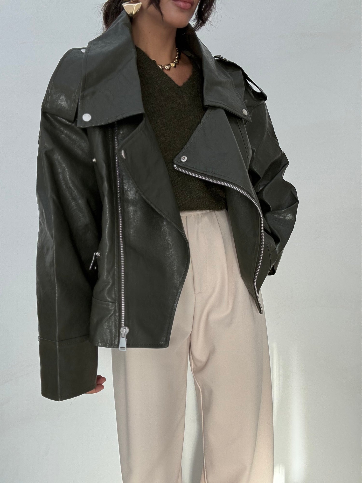 Chiodo ‘OVERSIZE’ Verde Militare