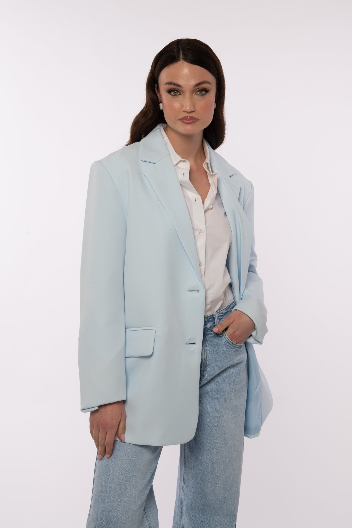 Blazer ‘SPACCO SUL RETRO’ Azzurro