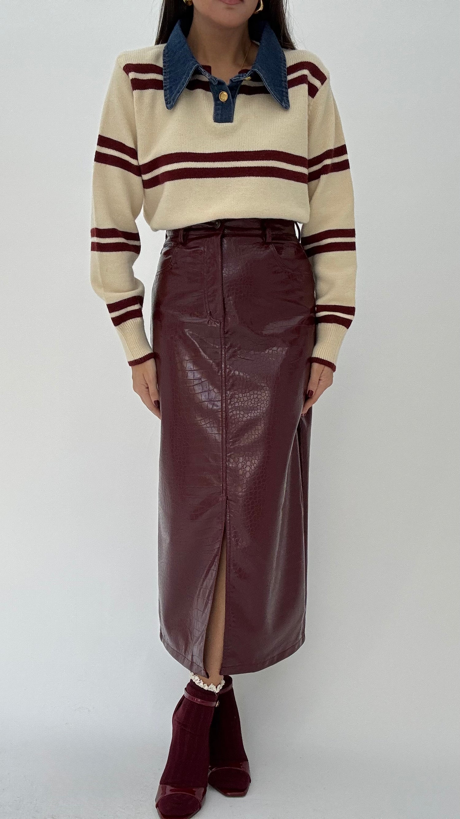 Gonna ‘COCCO LONGUETTE’ Bordeaux