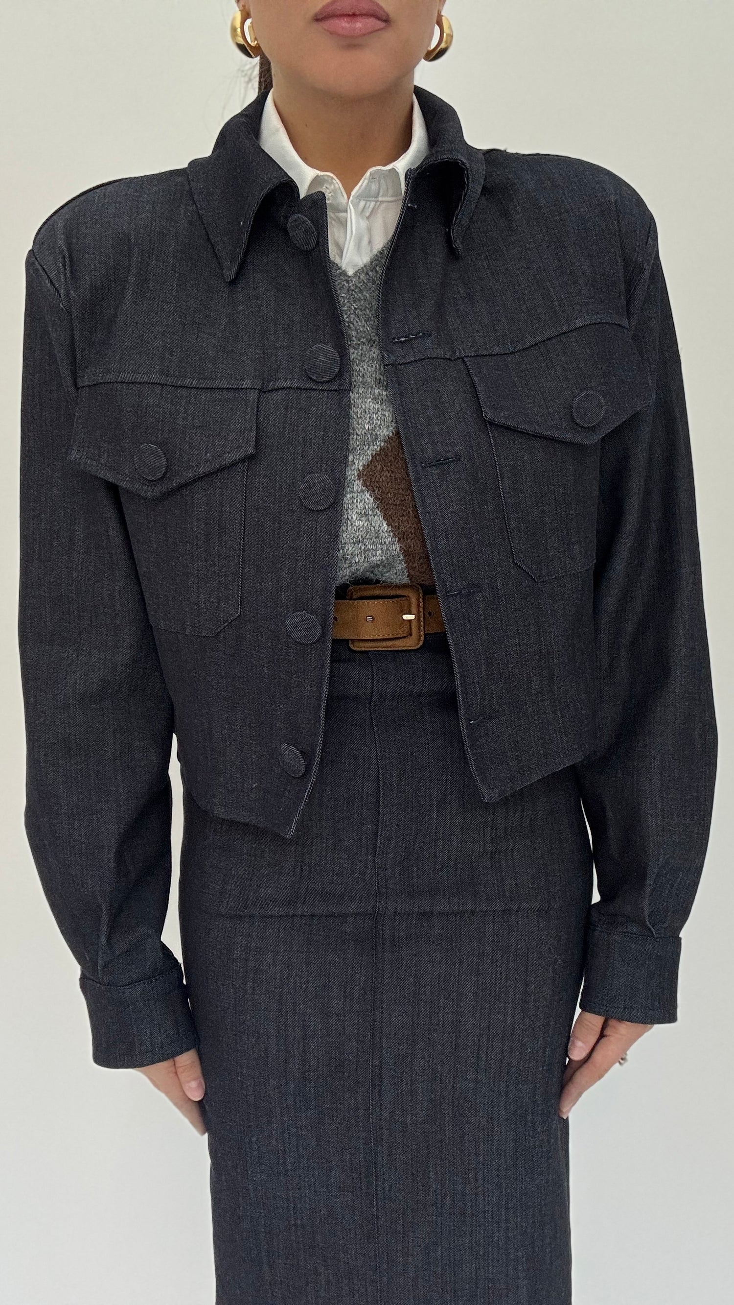 Giacca 3&33 ‘EFFETTO DENIM’