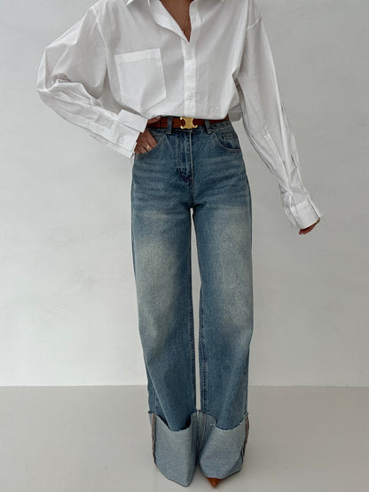 Jeans ‘PIEGONE’ Denim Chiaro