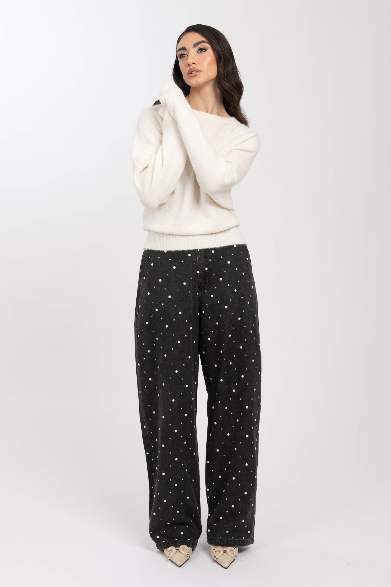 Jeans ‘PERLE’ Grigio Scuro