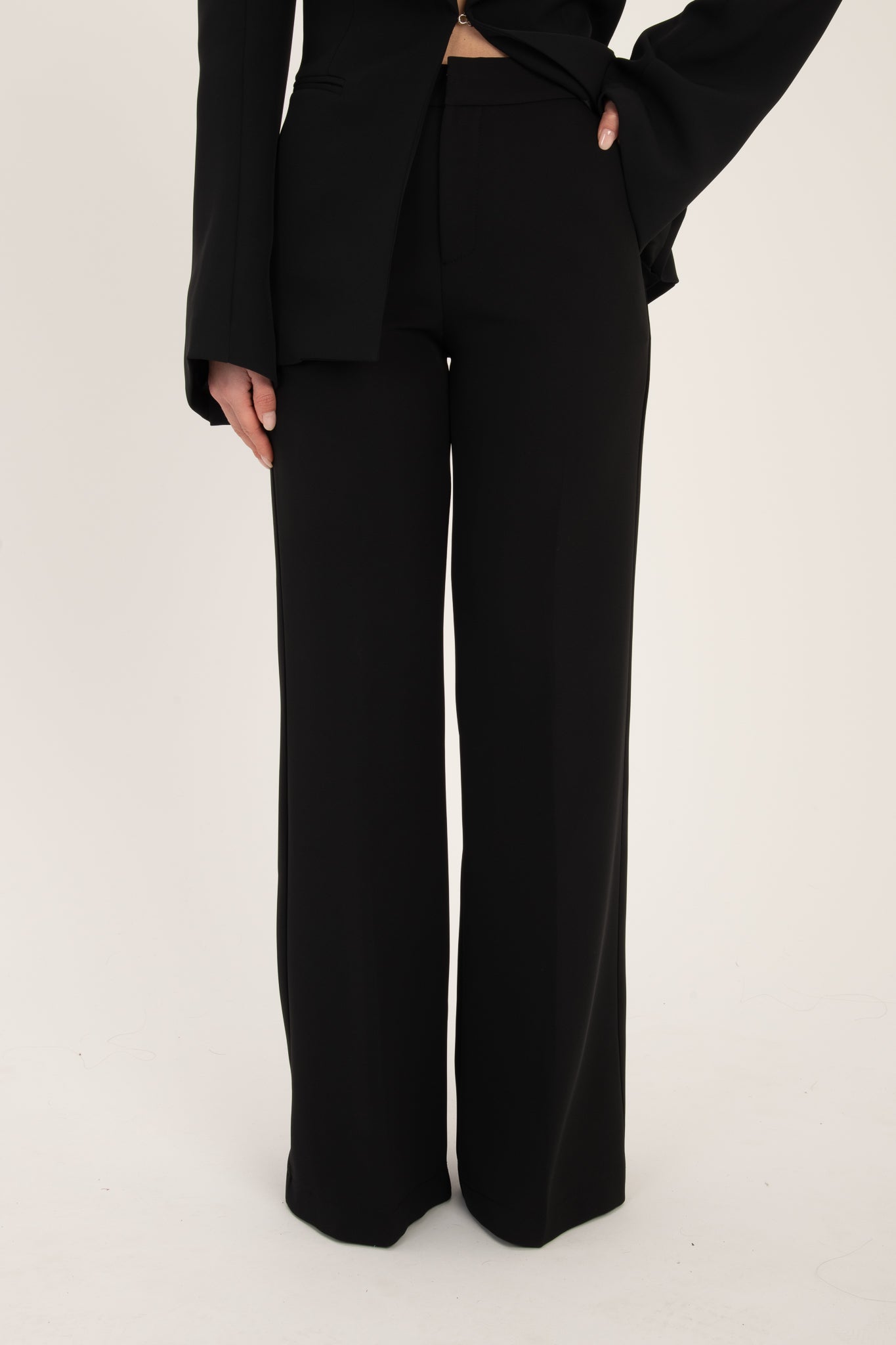 Pantalone ‘CON GANCETTO’ BY LUMINA Nero