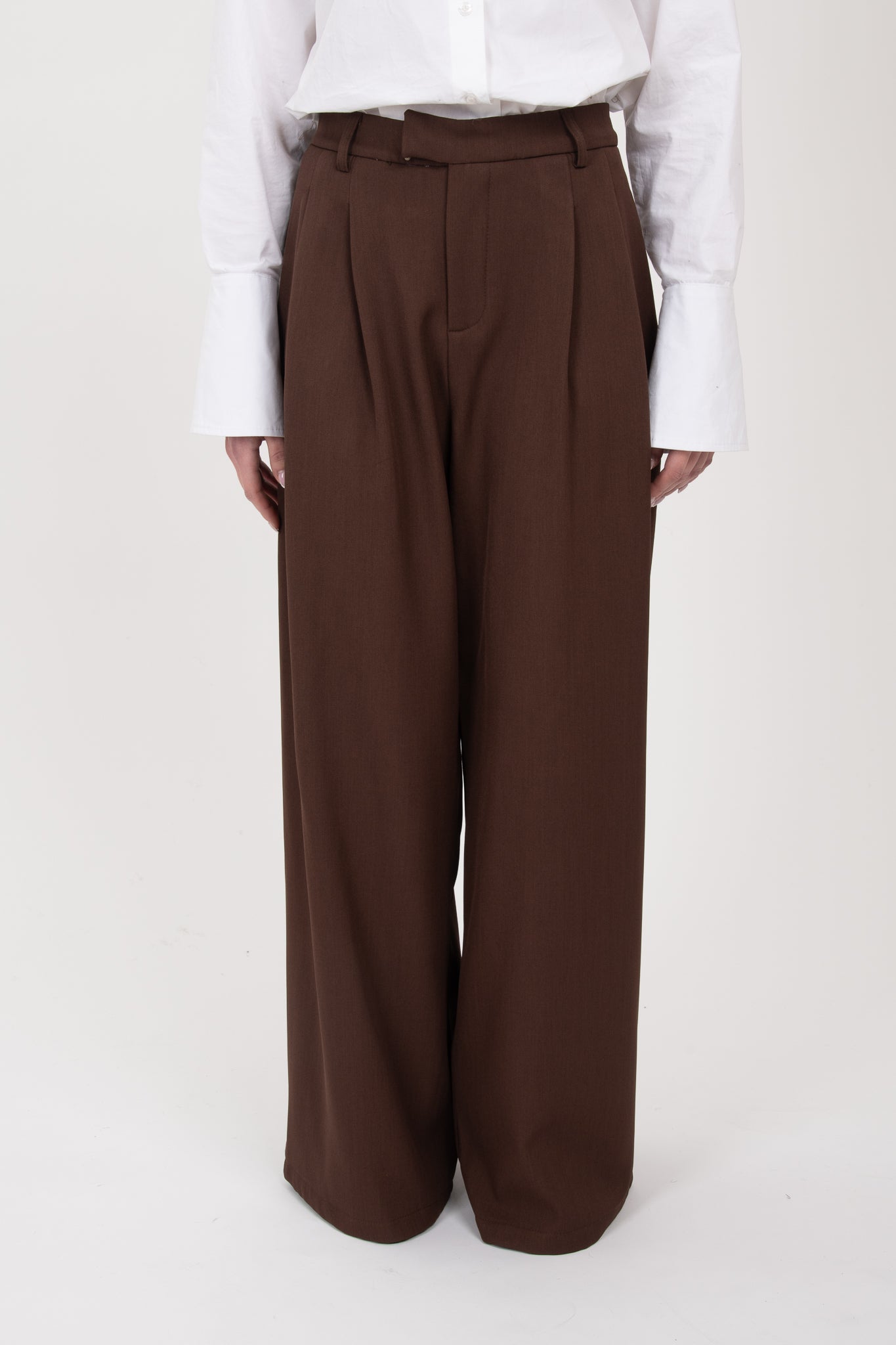 Pantalone ‘GANCETTO PILE INTERNO’ Cacao