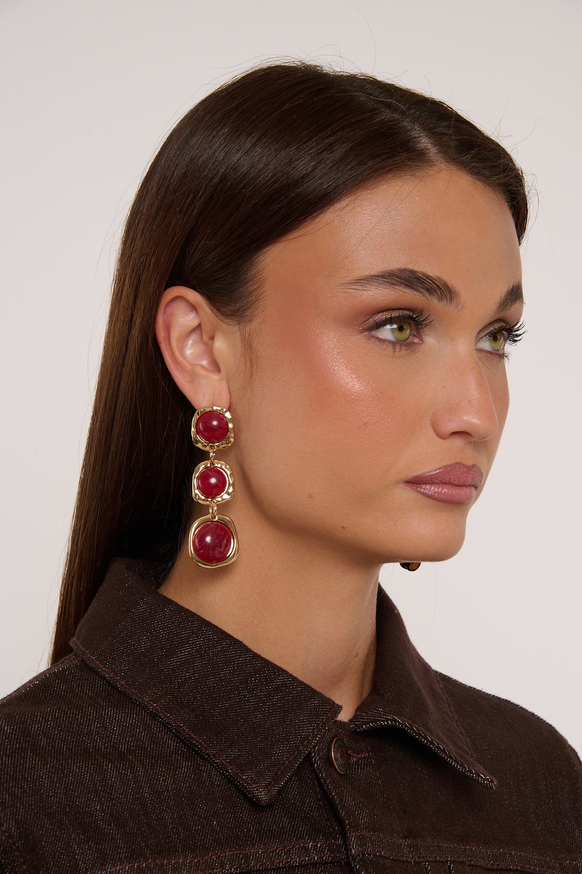 Orecchini ‘TRIS PIETRA’ Rosso