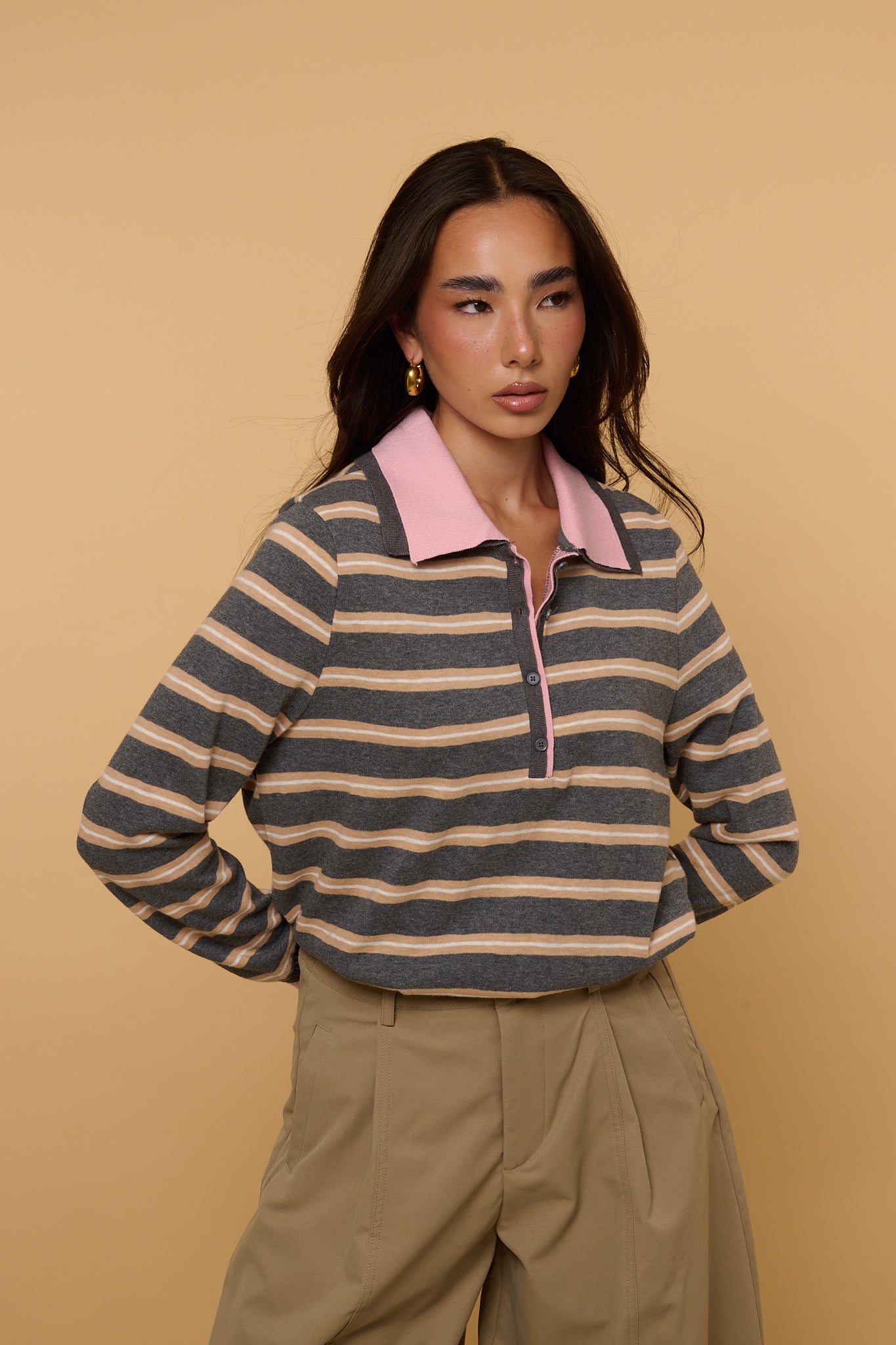 Maglione/Polo ‘60% COTONE’ By Lumina Grigio