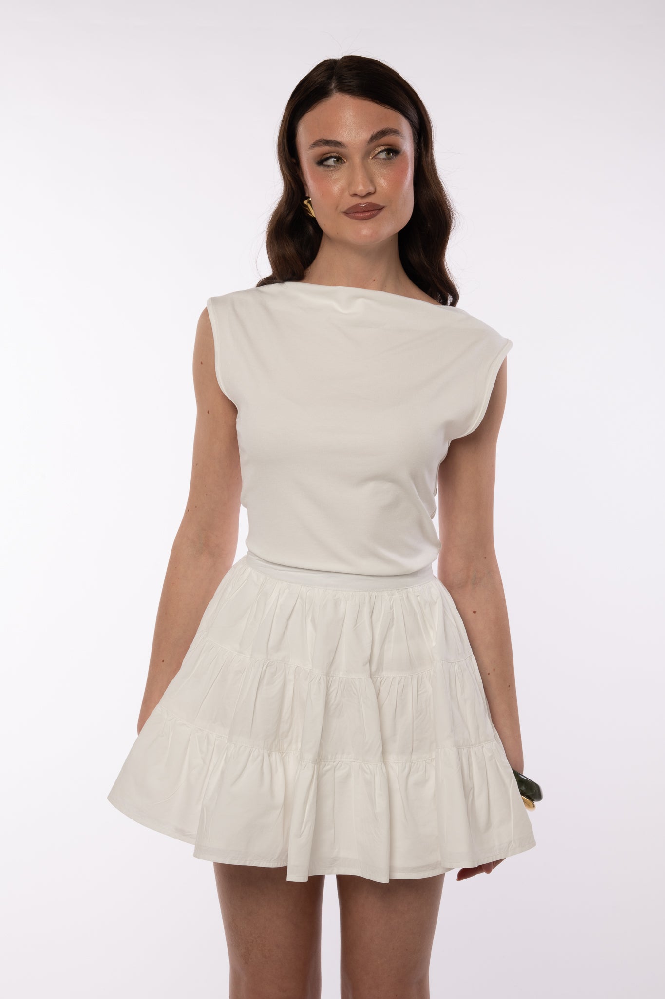 Maglia ‘75% COTONE’ Bianca