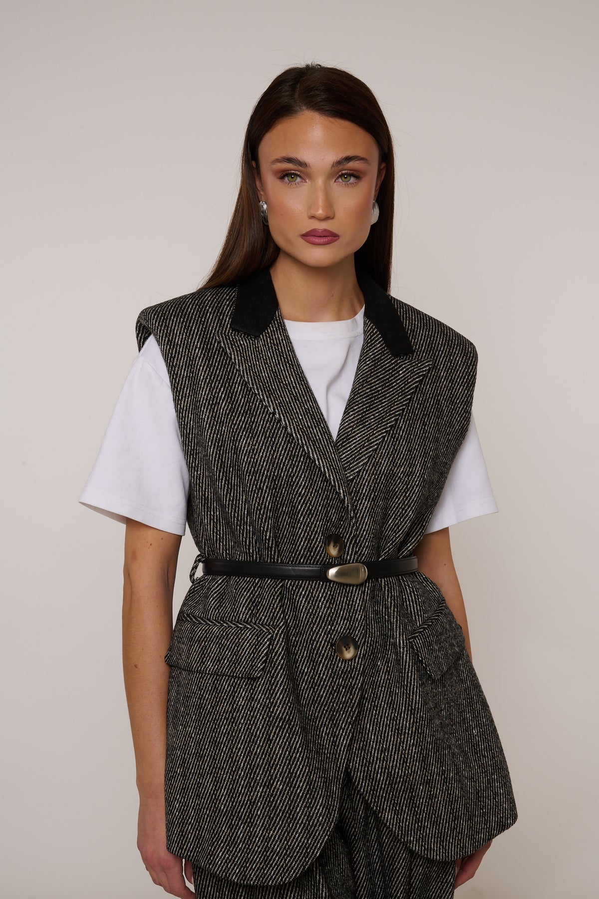 Gilet ‘30% LANA’ By Lumina Nero